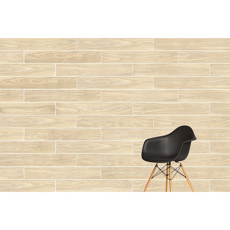 Керамогранит Vitra (Витра) Wood-X Орех Кремовый Матовый Ректификат R10A 20х120x0.9 см, K949581R0001VTEB