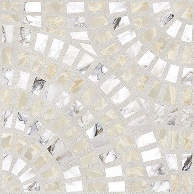 Декор Vitra (Витра) Marble-Beton Круговой Светлый лаппатированный 60x60 см, K949792LPR01VTE0