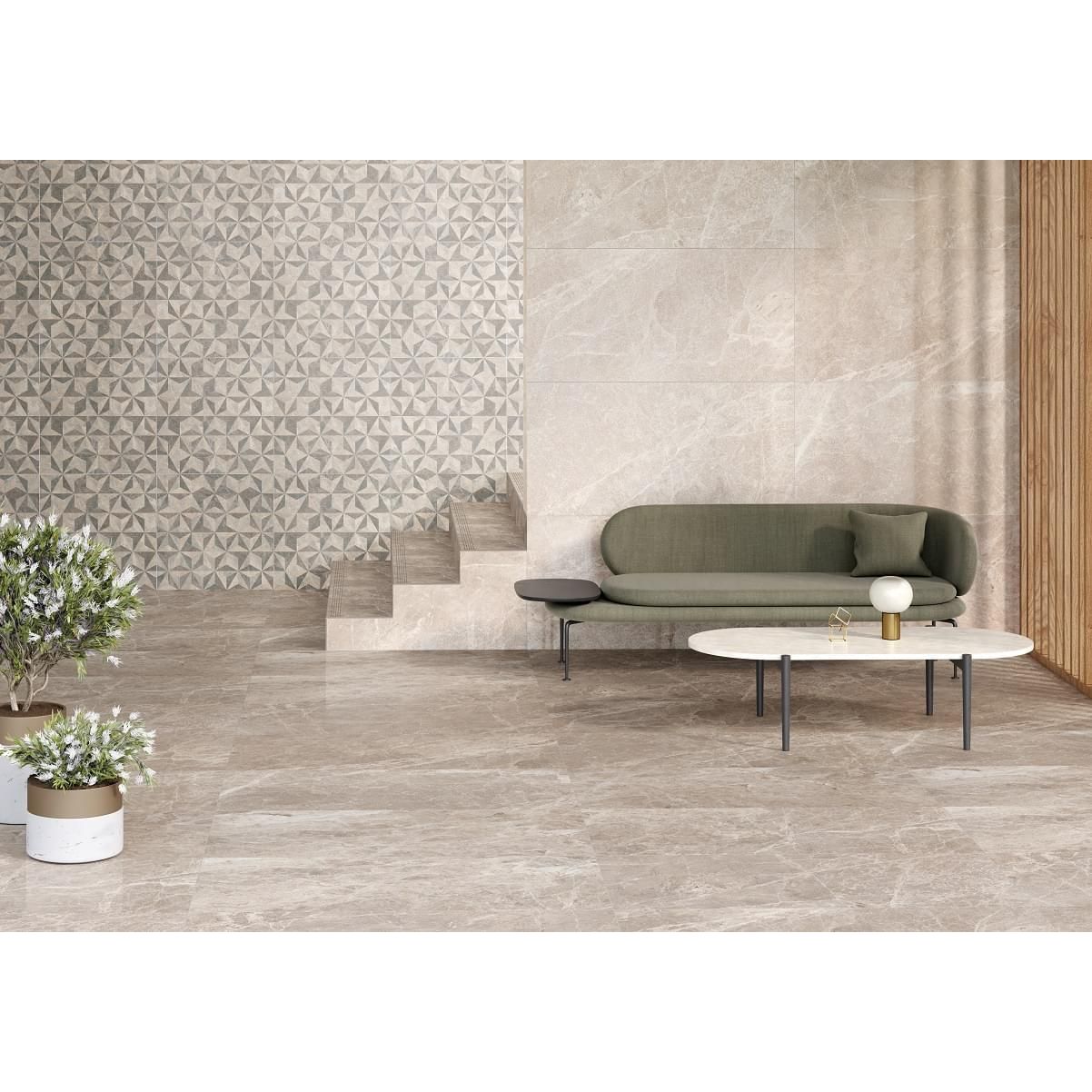 Керамогранит Vitra (Витра) Marmostone Норковый лаппатированный R9 60x120x0.8 см, K951327LPR01VTER