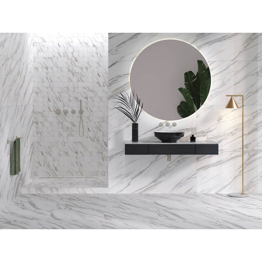 Керамогранит Vitra (Витра) MarbleSet Венато Светло-серый лаппатированный R9 60x120x0.9 см, K951330LPR01VTET