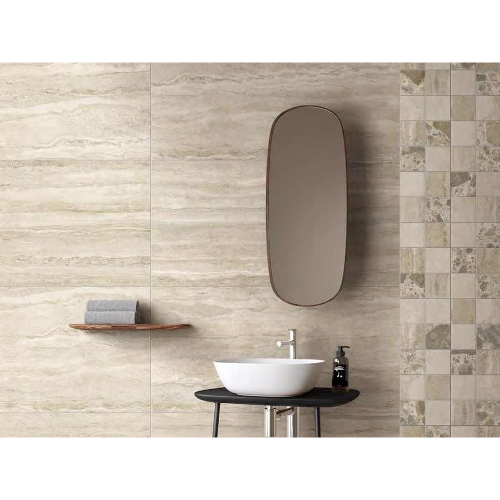 Керамогранит Vitra (Витра) CityStone Травертин Линейный Матовый R10A ректификат 60x120x0.9 см, K951847R0001VTSP