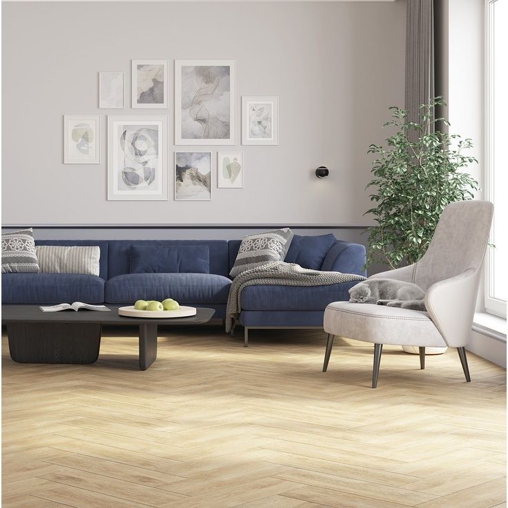 Керамогранит Vitra (Витра) RoyalWood Бежевый матовый R10A ректификат 20х80x0.8 см, K952399R0001VTET