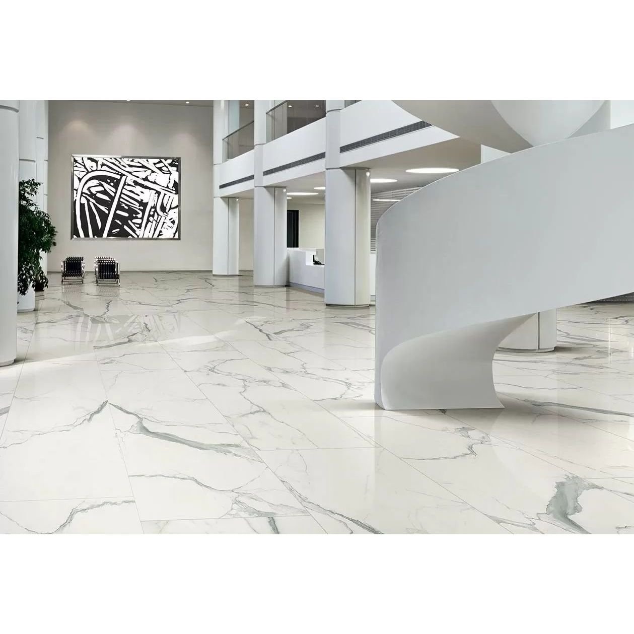 Керамогранит Rex (Рекс) I classici statuario glossy 60х120 см, глянцевый (746592)