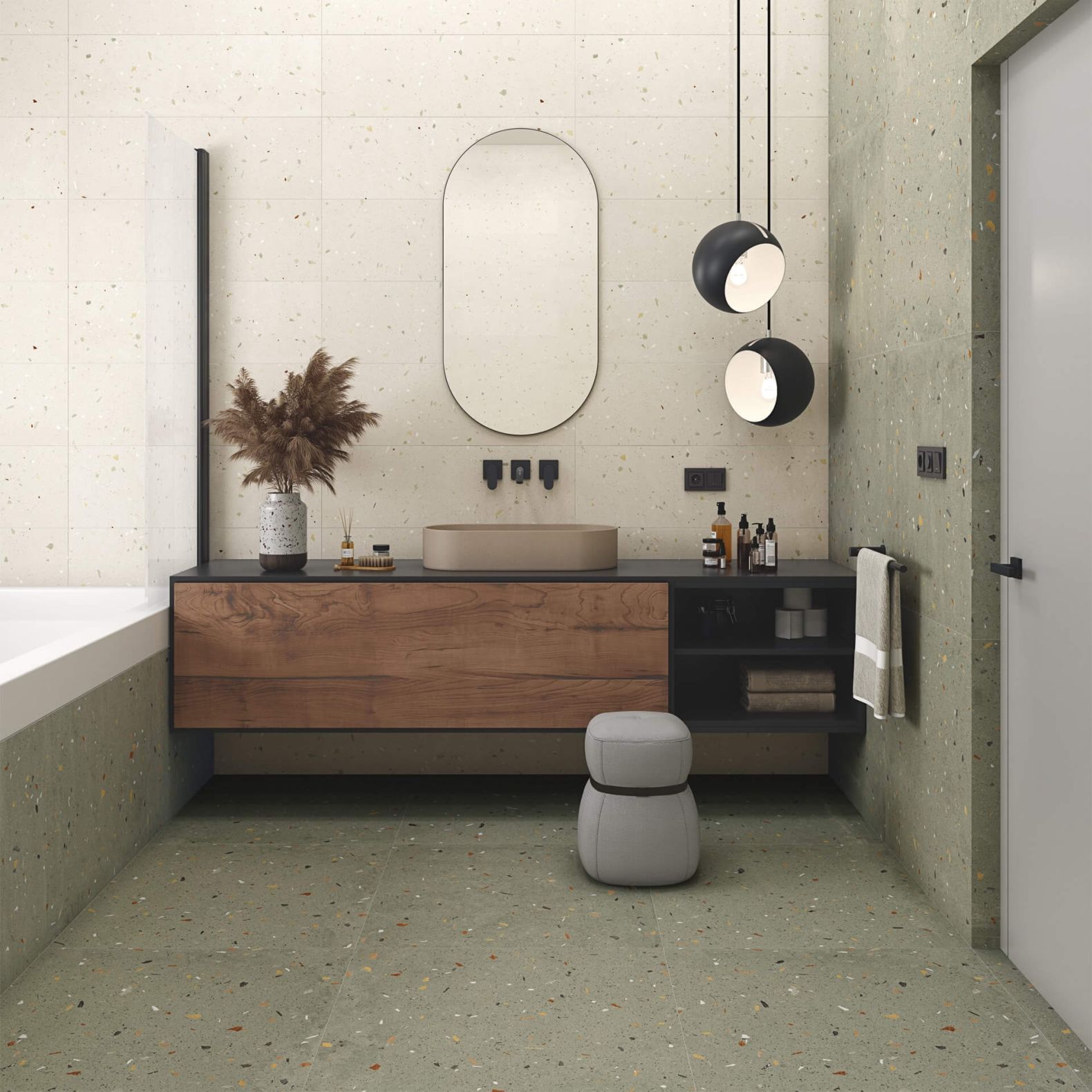 Керамогранит Arcana Ceramica (Аркана Керамика) Croccante-R Menta 60x120 см, ARC_8ZD7
