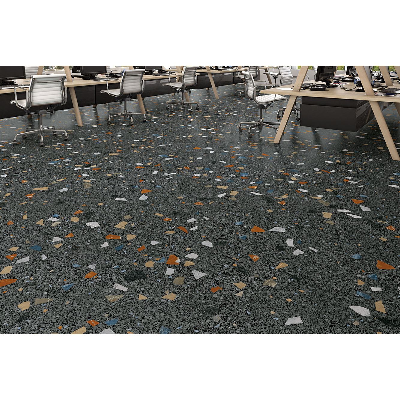 Керамогранит Arcana Ceramica (Аркана Керамика) Stracciatella Grafito 60x60 см, ARC_STR_GR60