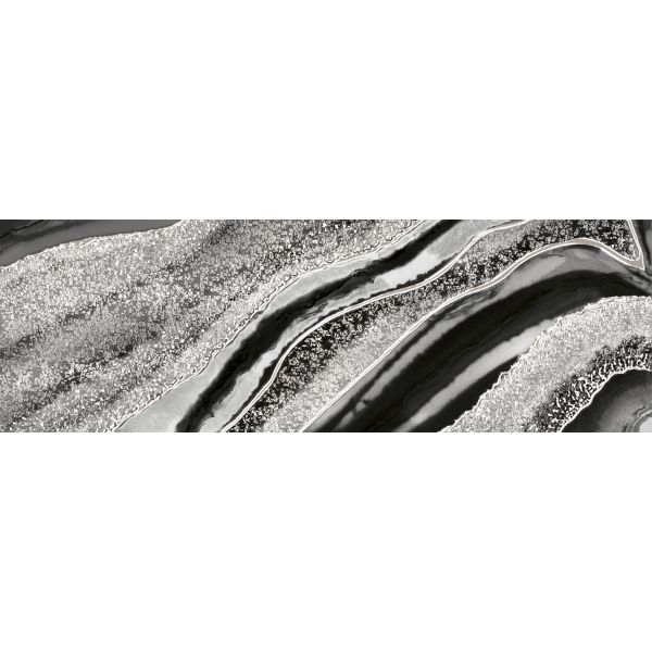 Декор Brennero Ceramiche (Бреннеро Черамике) Decor Superior Silver Dark 25x75 см