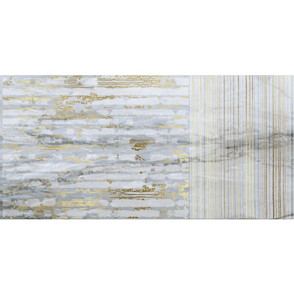 Керамогранит Brennero Ceramiche (Бреннеро Черамике) Venus Decor Lumia Gold Blu Lapp Rett 30x60 см (комплект из 2 штук)