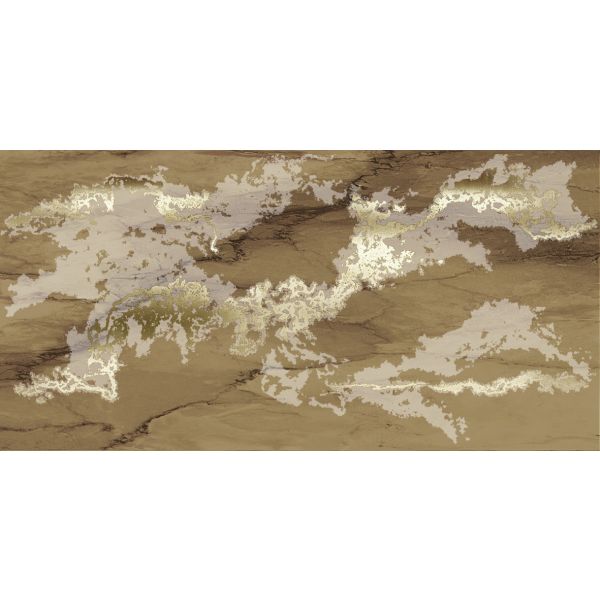 Керамогранит Brennero Ceramiche (Бреннеро Черамике) Venus Decor Solitaire Gold Visone лаппатированный ректификат 60x120 см