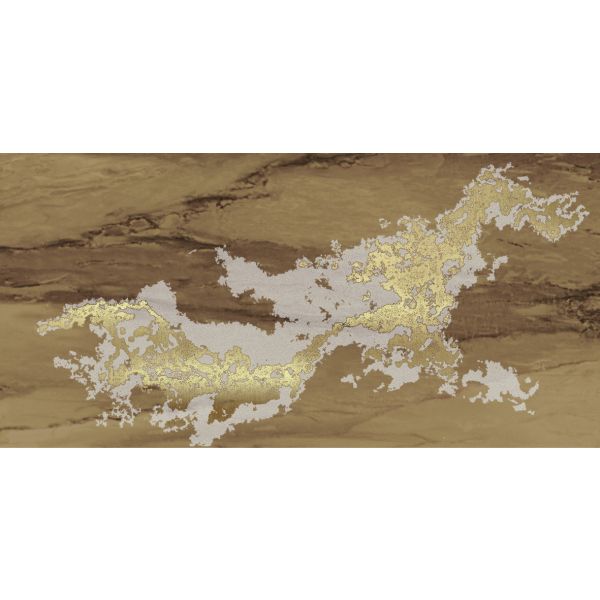 Керамогранит Brennero Ceramiche (Бреннеро Черамике) Venus Decor Solitaire Gold Visone лаппатированный ректификат 30x60 см (комплект из 2 штук)