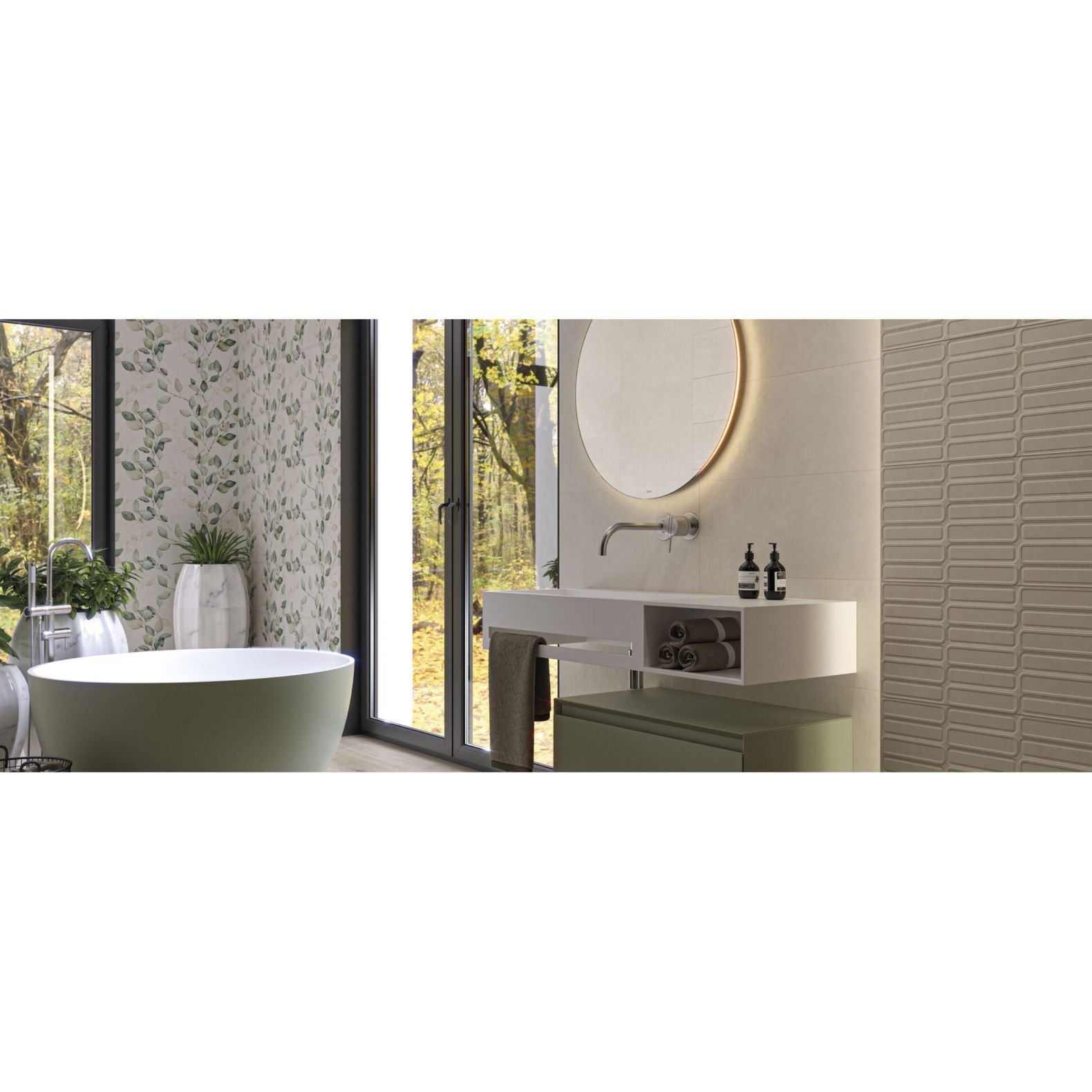 Настенная плитка Cifre Ceramica (Сифре Керамика) Alure Oval Pearl 30х75 см (78803747)