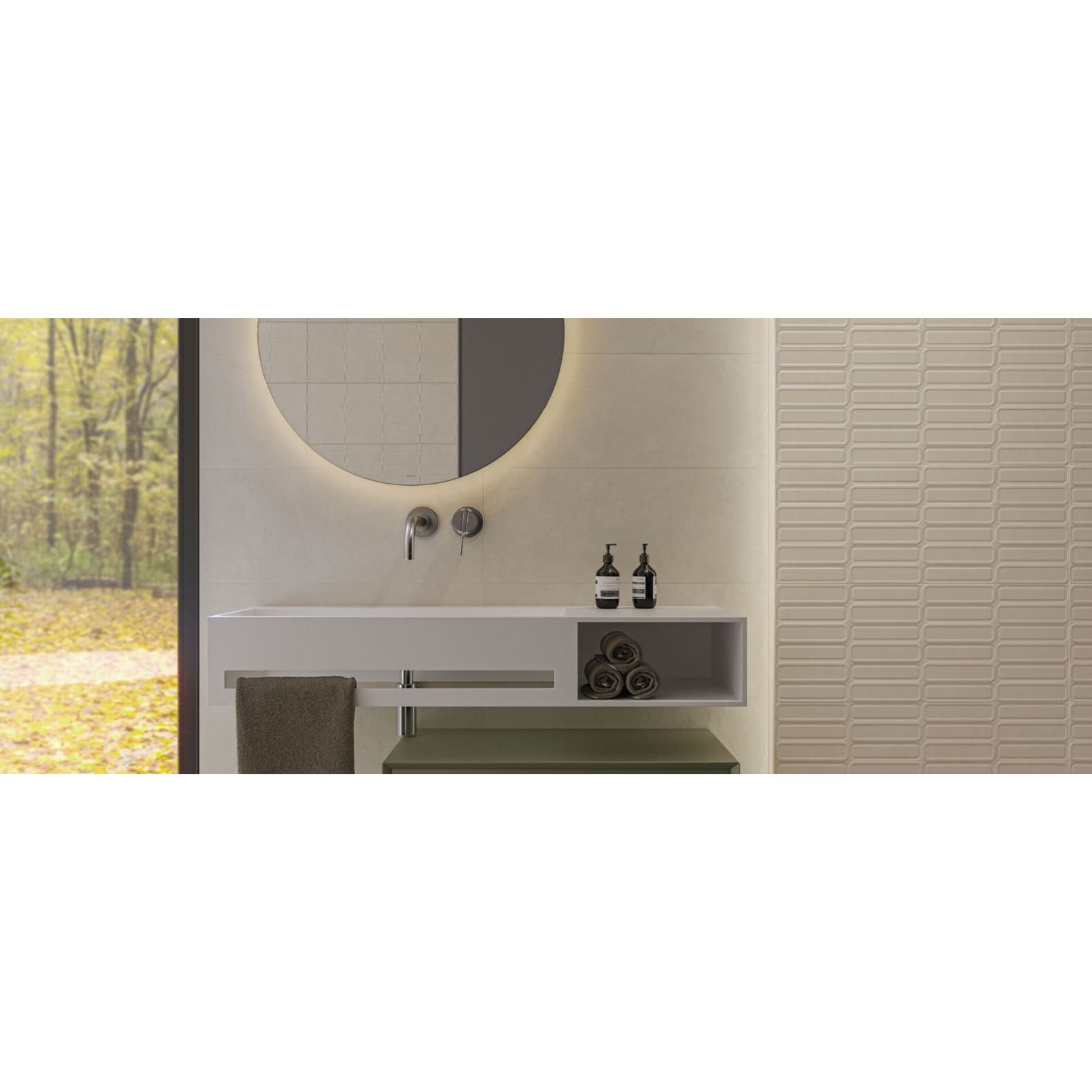 Настенная плитка Cifre Ceramica (Сифре Керамика) Alure Oval Pearl 30х75 см (78803747)