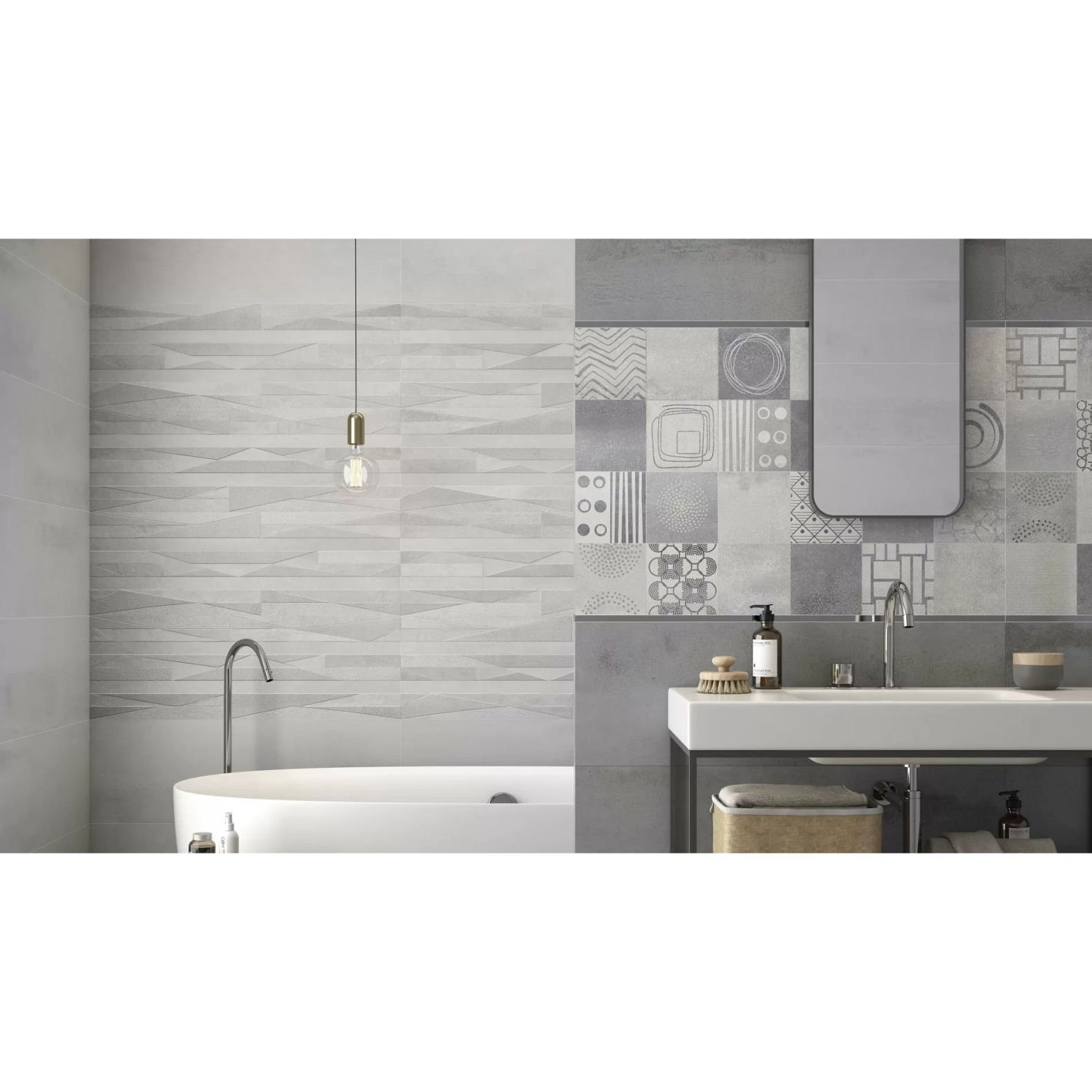 Керамическая Плитка Pamesa Ceramica (Памеса Керамика) Brienz Brienz Ceniza Decor 33.3x100 см С0004764
