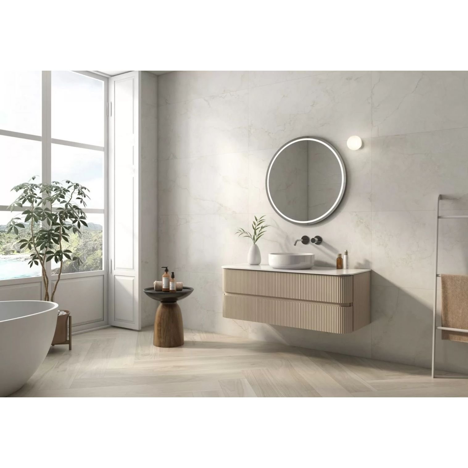 Керамогранит Pamesa Ceramica (Памеса Керамика) Hermes Cream Rect. 60х120 см, ректификат (033.869.0163.00569)