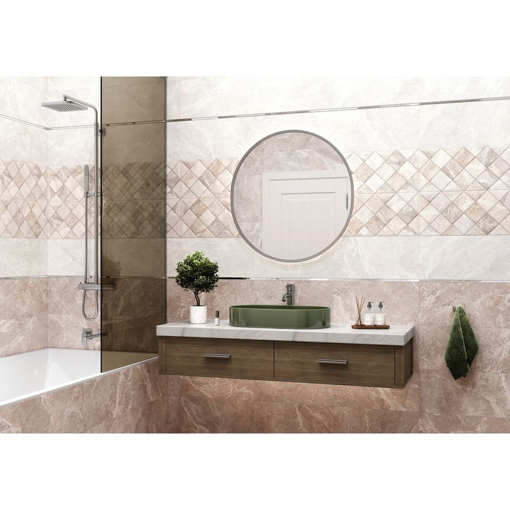 Плитка облицовочная Alma Ceramica (Альма Керамика) Persey рельефная 24,9х50 см TWU2550PRS14