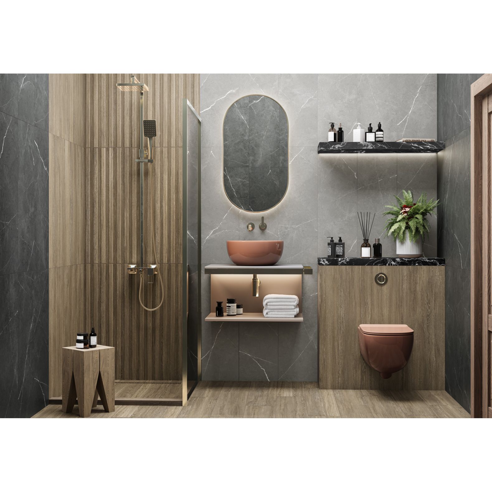 Бордюр Alma Ceramica (Алма Керамика) Frieze Gold глянцевый 1,2х90х0,9 см, BW0FRZ09