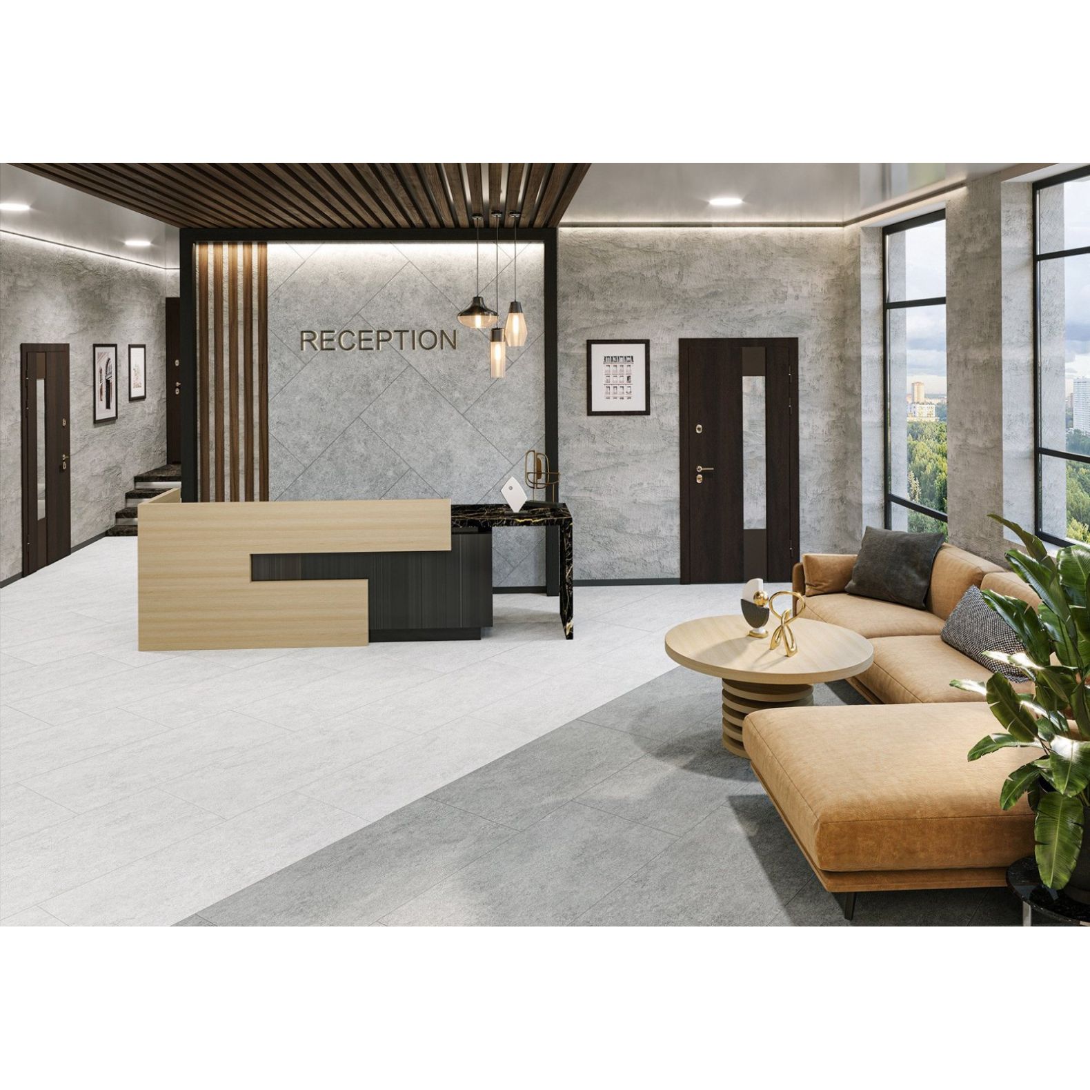 Керамогранит Alma Ceramica (Алма Керамика) Amsterdam матовый 60x60x0,9 см, GFU6060ADM07R