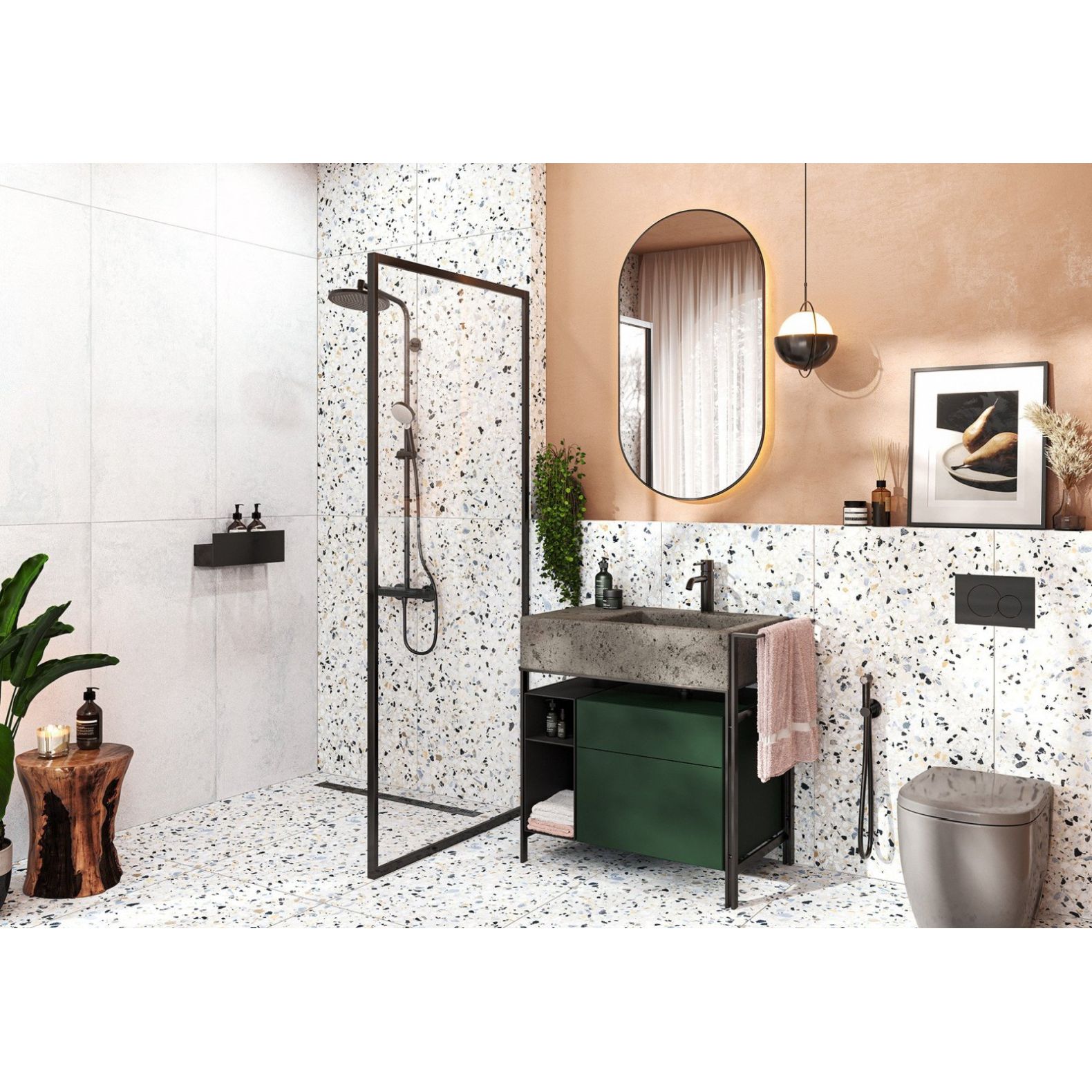 Керамогранит Alma Ceramica (Алма Керамика) Terrazzo лаппатированный 60x60x0,9 см, GFU6060TRZ07L
