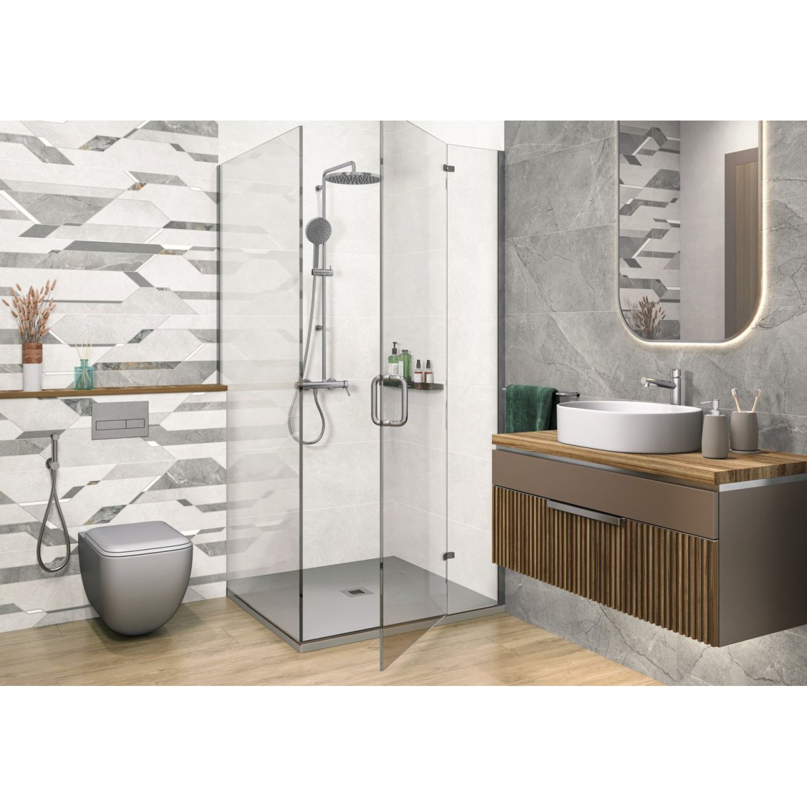 Плитка облицовочная Alma Ceramica (Алма Керамика) Anturin матовая 30x90x0,85 см, TWU3090ATU77R