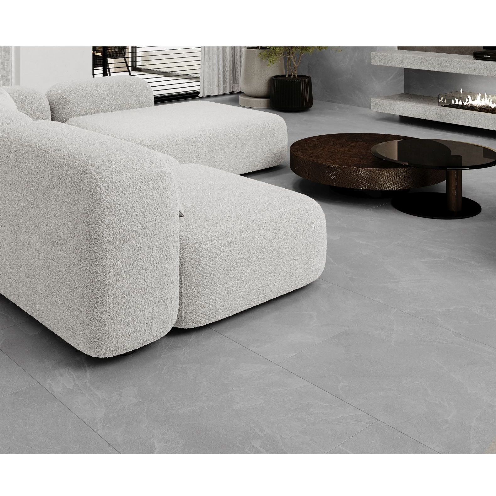 Керамогранит Laparet (Лапарет) Archie Grey Pro серый 60х120 см матовый R10GR STR