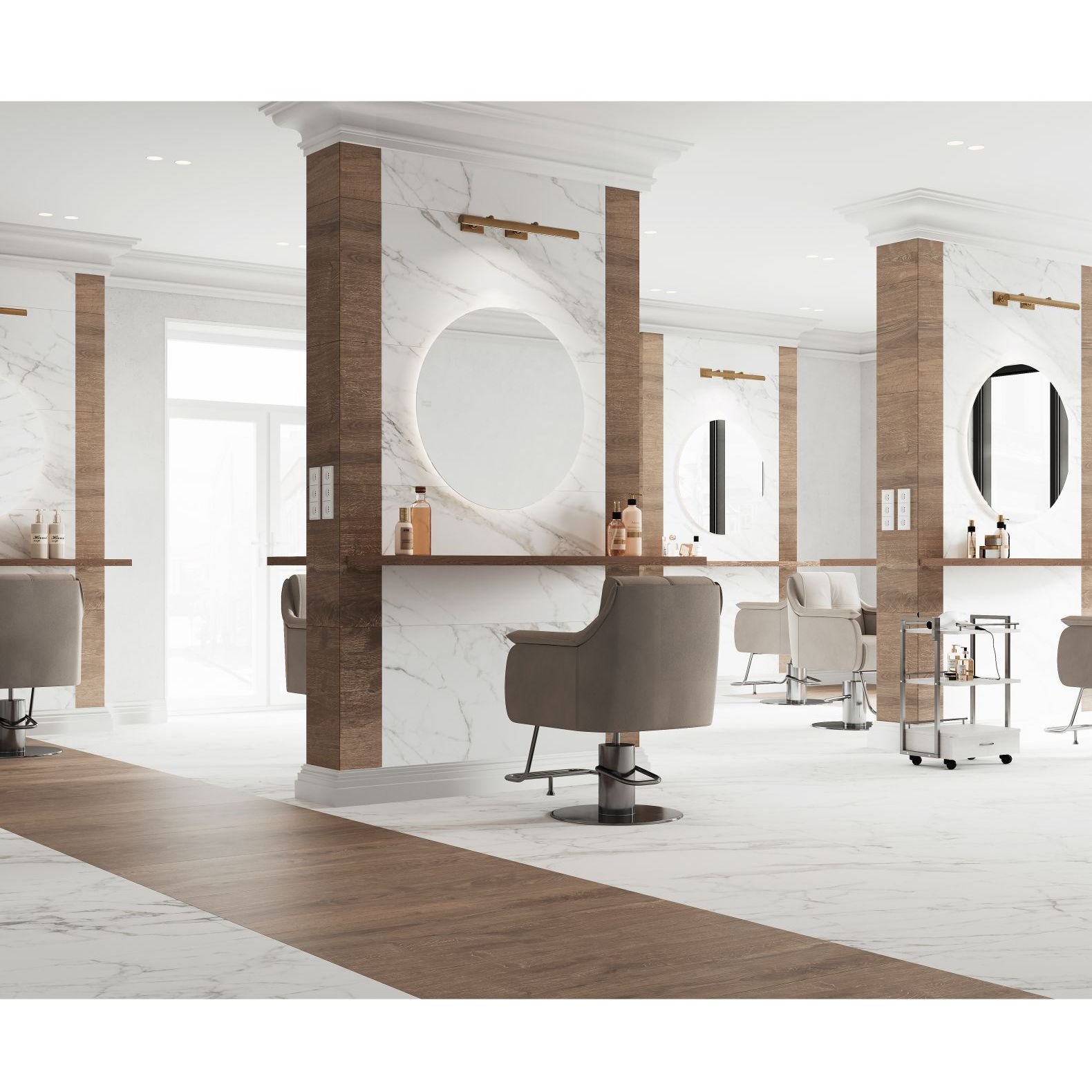 Керамогранит Laparet (Лапарет) Calacatta Bianco Pro белый 60х120 см матовый R10GR CB