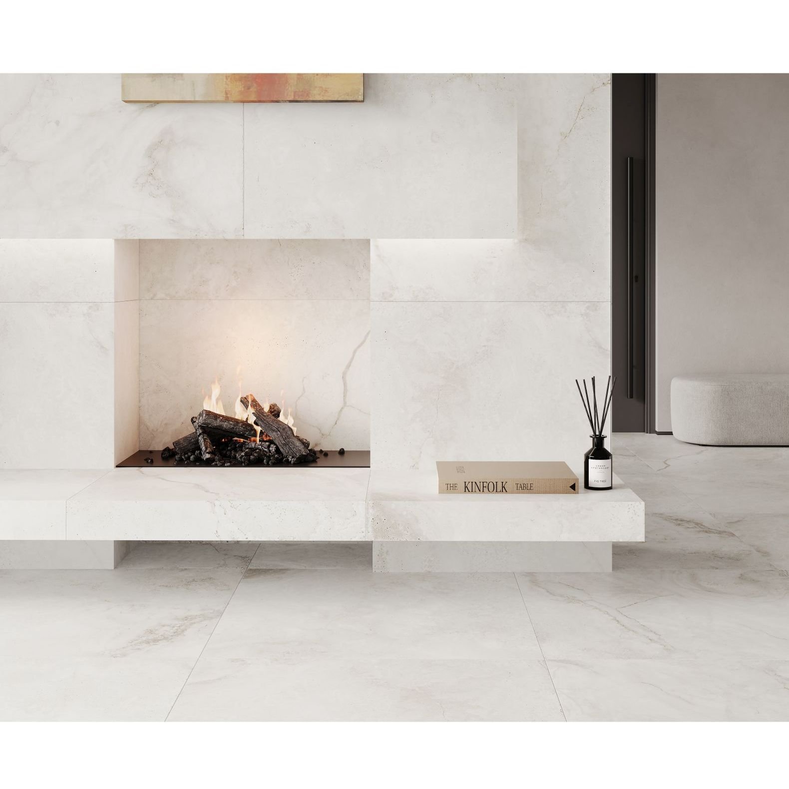 Керамогранит Laparet (Лапарет) Mystic Blanco серый 80х80 см матовый карвинг