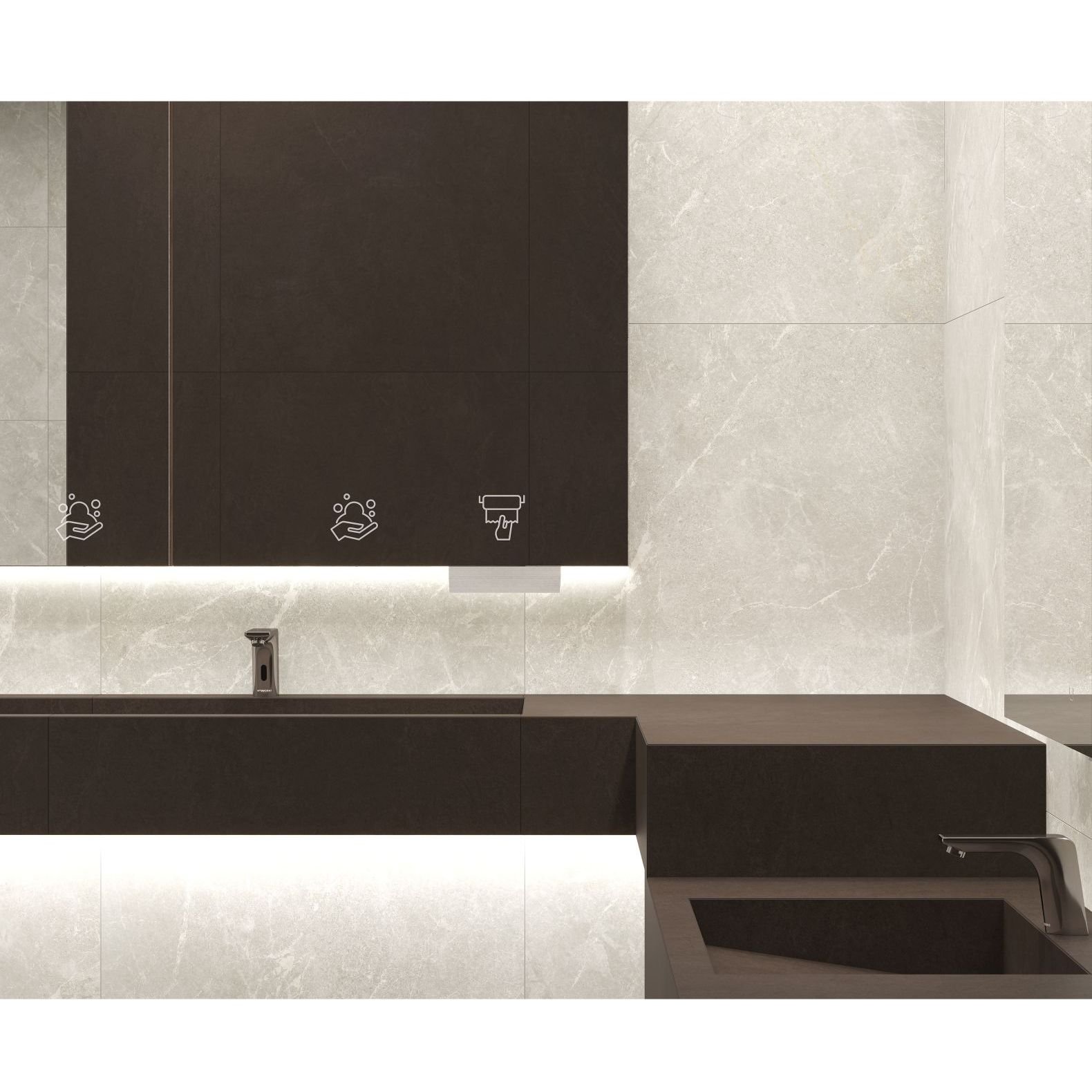 Керамогранит Laparet Rocky Pearl Pro бежевый 80х80 см матовый R10GR STR