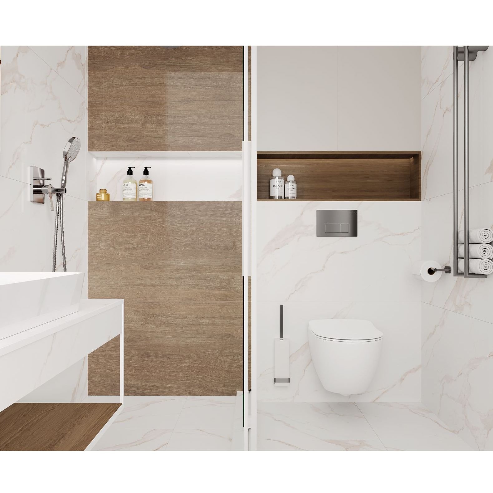 Керамогранит Laparet (Лапарет) Statuario Crema белый 60х120 см матовый структурный