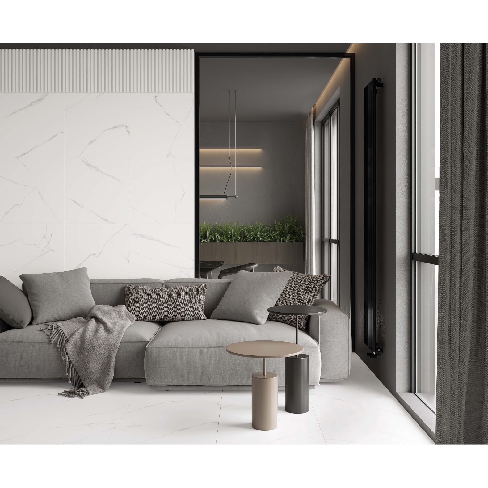Керамогранит Laparet (Лапарет) Atlantic White s Белый 60x60 см Полированный