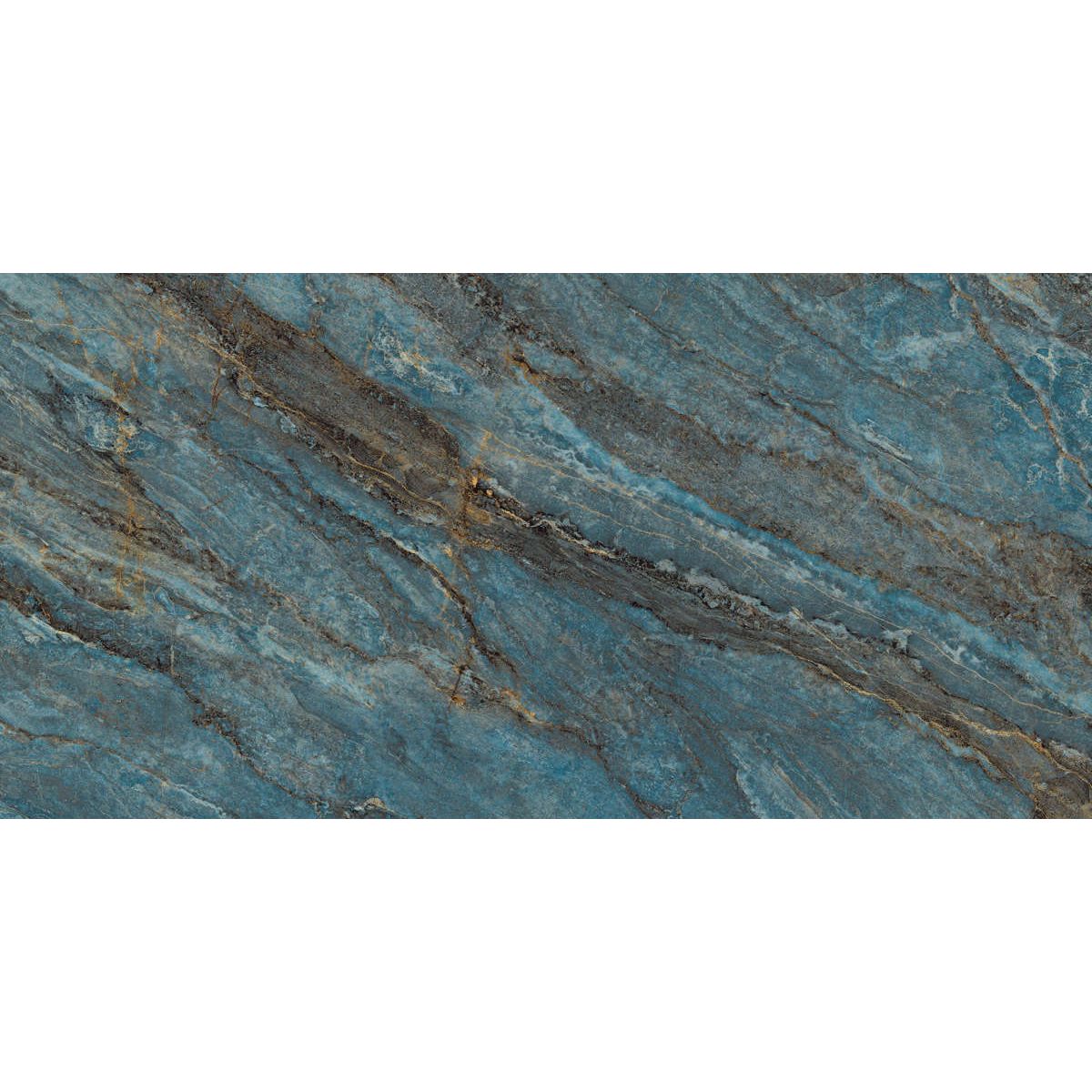 Керамогранит Laparet (Лапарет) Beam Turquoise бирюзовый 60х120 см лаппатированный шайн