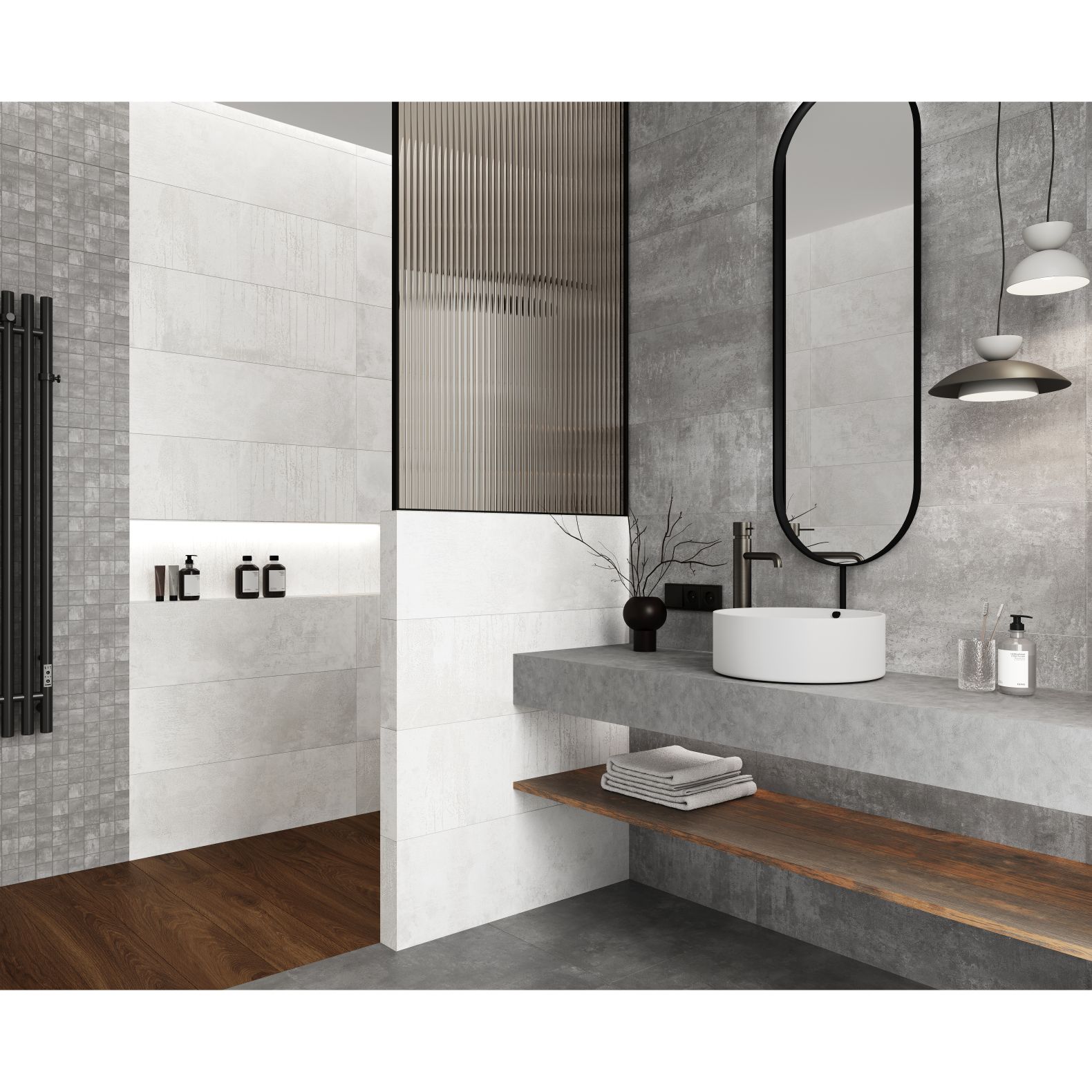 Мозаика Laparet (Лапарет) Бетон грей 30х30 см матовая, LPD2MSA003BR