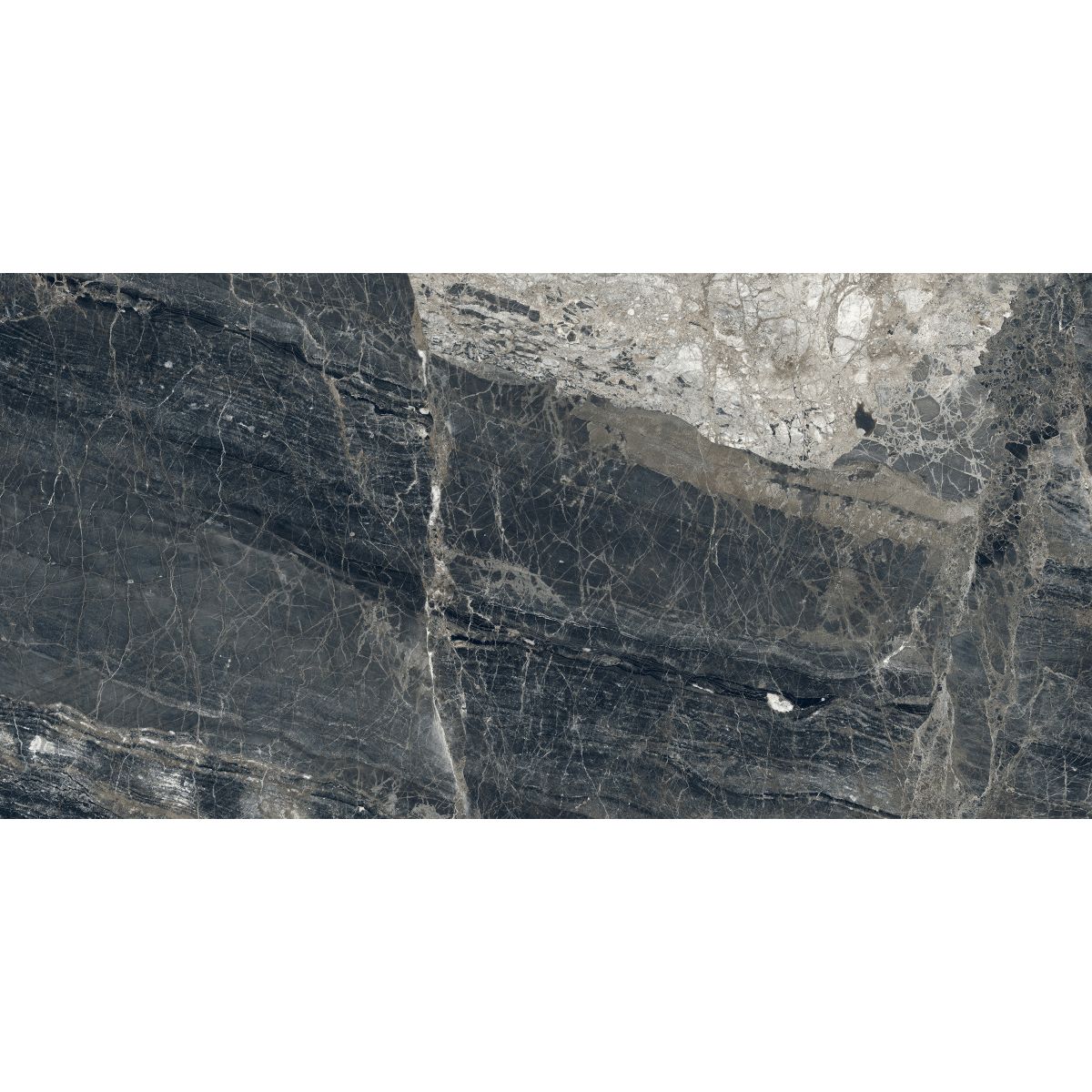 Керамогранит Laparet (Лапарет) Лунар Неро графитовый 80х160 см матовый
