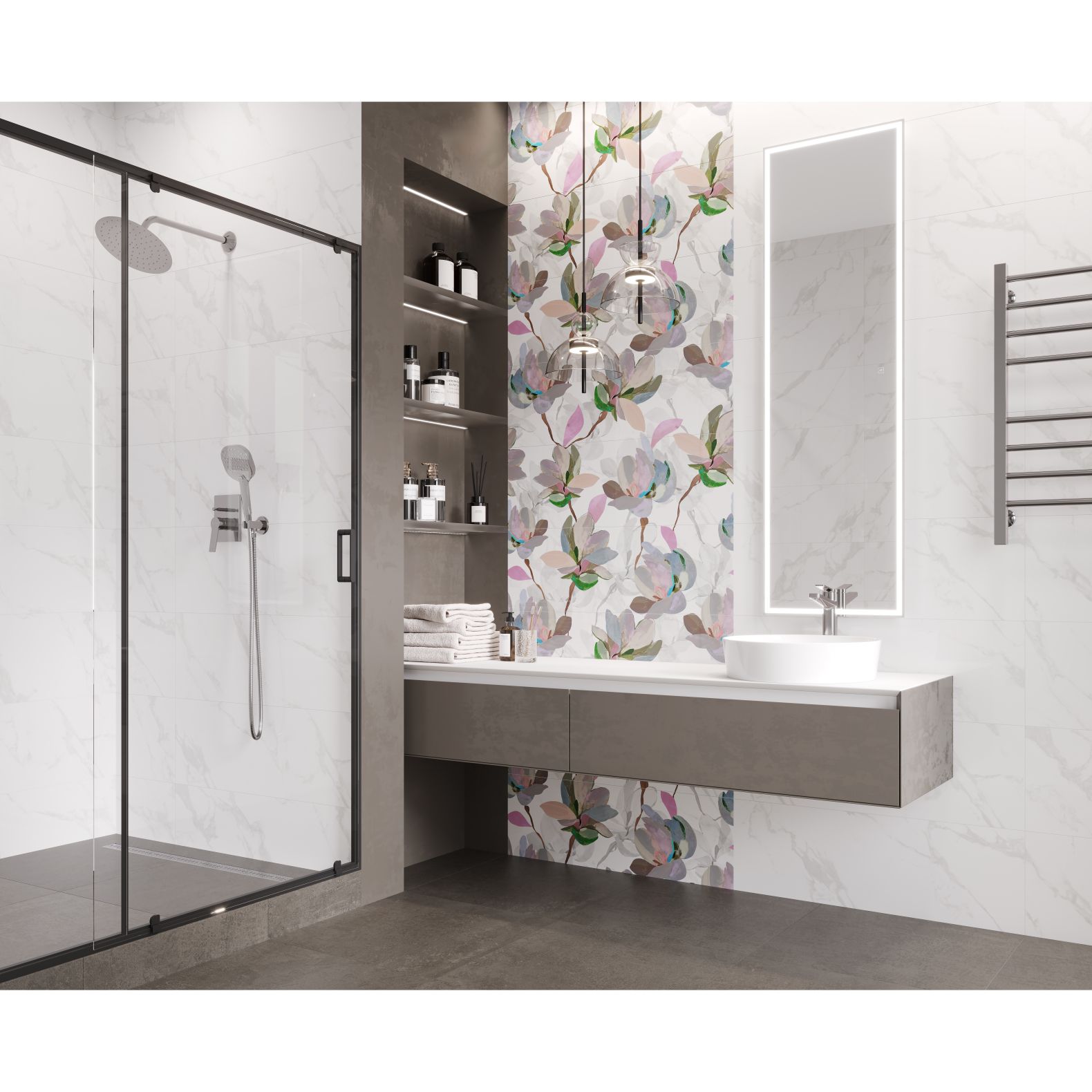 Мозаика Laparet (Лапарет) Метрополь бианко 30х30 см глянцевая, MM13161