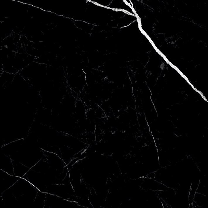 Керамогранит Laparet (Лапарет) Nero Marquina черный 60x60 см полированный