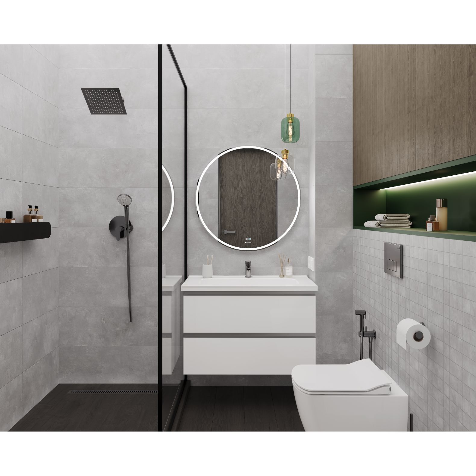 Мозаика Laparet (Лапарет) Норд гриджио 30х30 см матовая, MM13158