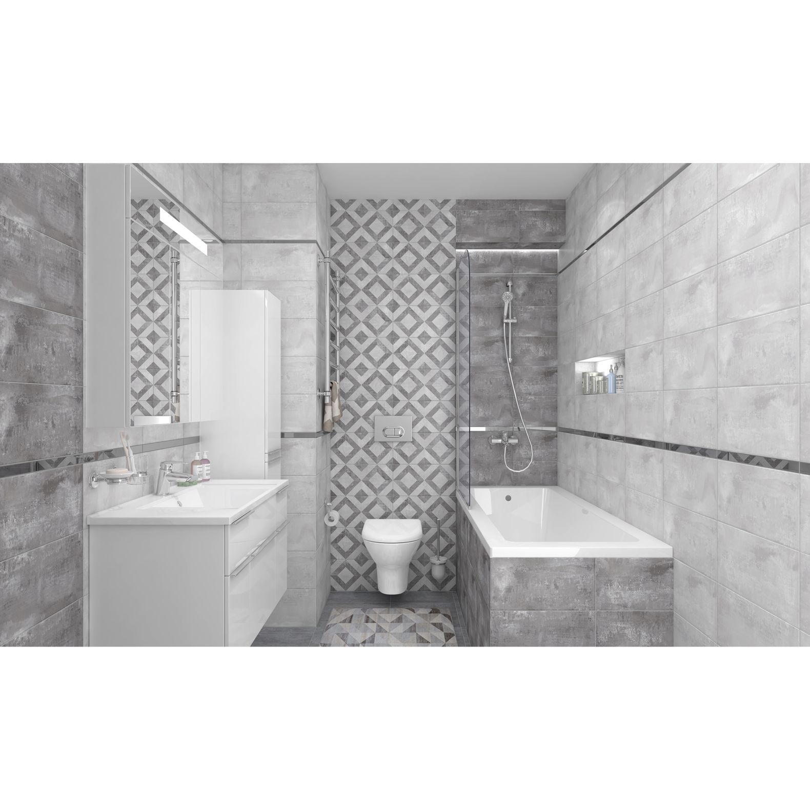 Керамогранит Laparet (Лапарет) Ramstein серый 40х40x07 см