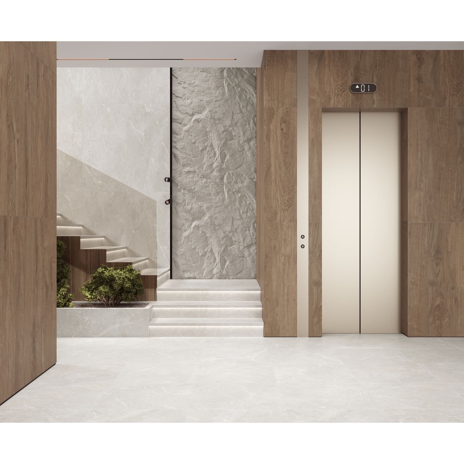 Керамогранит Laparet (Лапарет) Wood Lux Walnut коричневый 60х120 см матовый карвинг