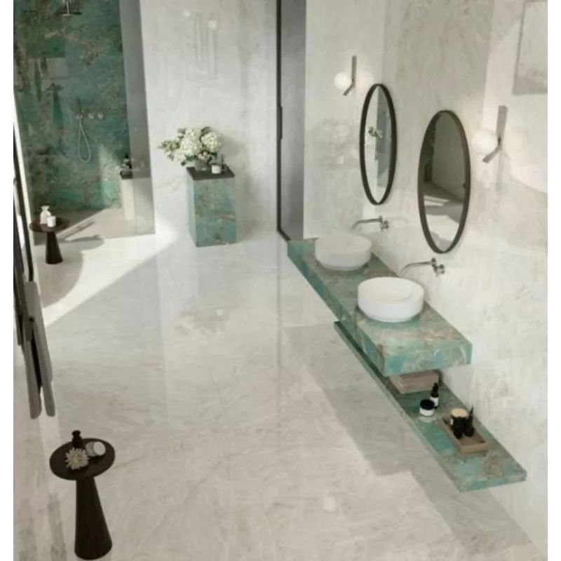 Керамогранит Atlas Concorde (Атлас Конкорд) Marvel Crystal White Lappato (Afxr) 60x120 см, лаппатированный