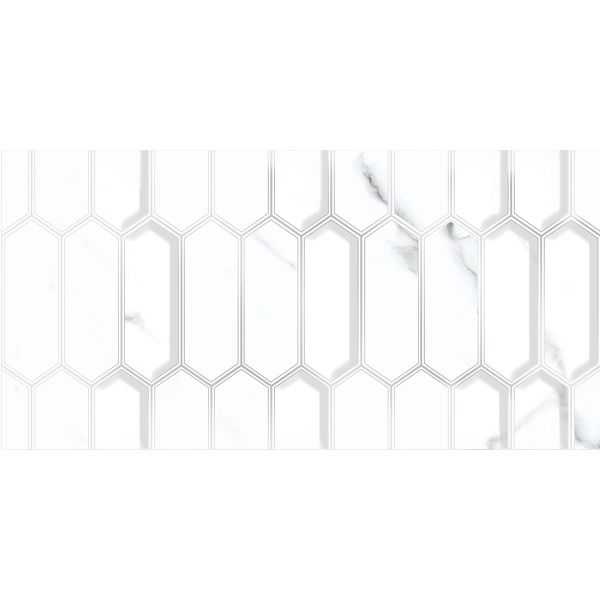 Плитка настенная Azori (Азори) Calacatta Opaco Diamond 31.5х63 см, 00-00108674