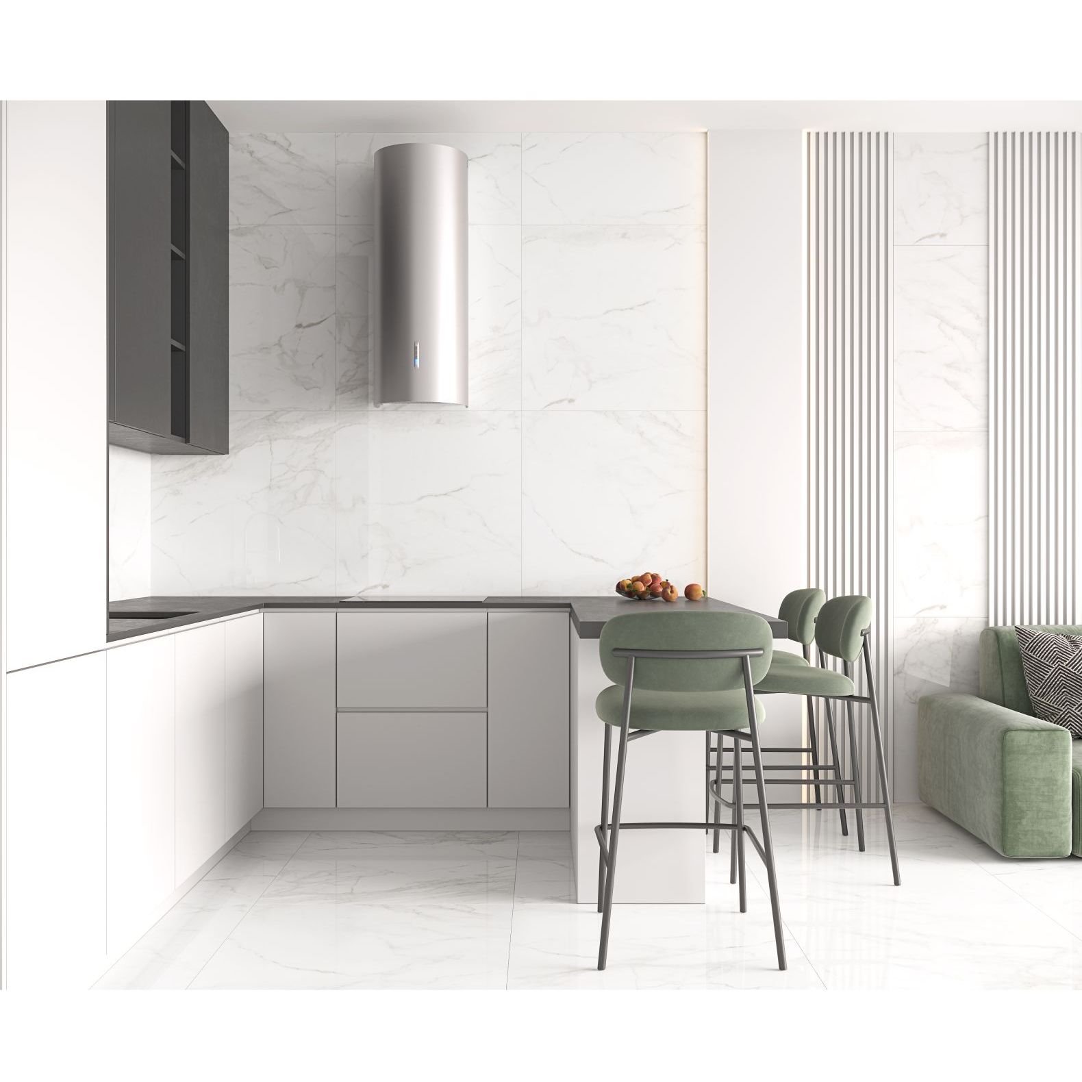 Керамогранит Ceradim (Керадим) Calacatta Faro Grey белый 60х60 см полированный