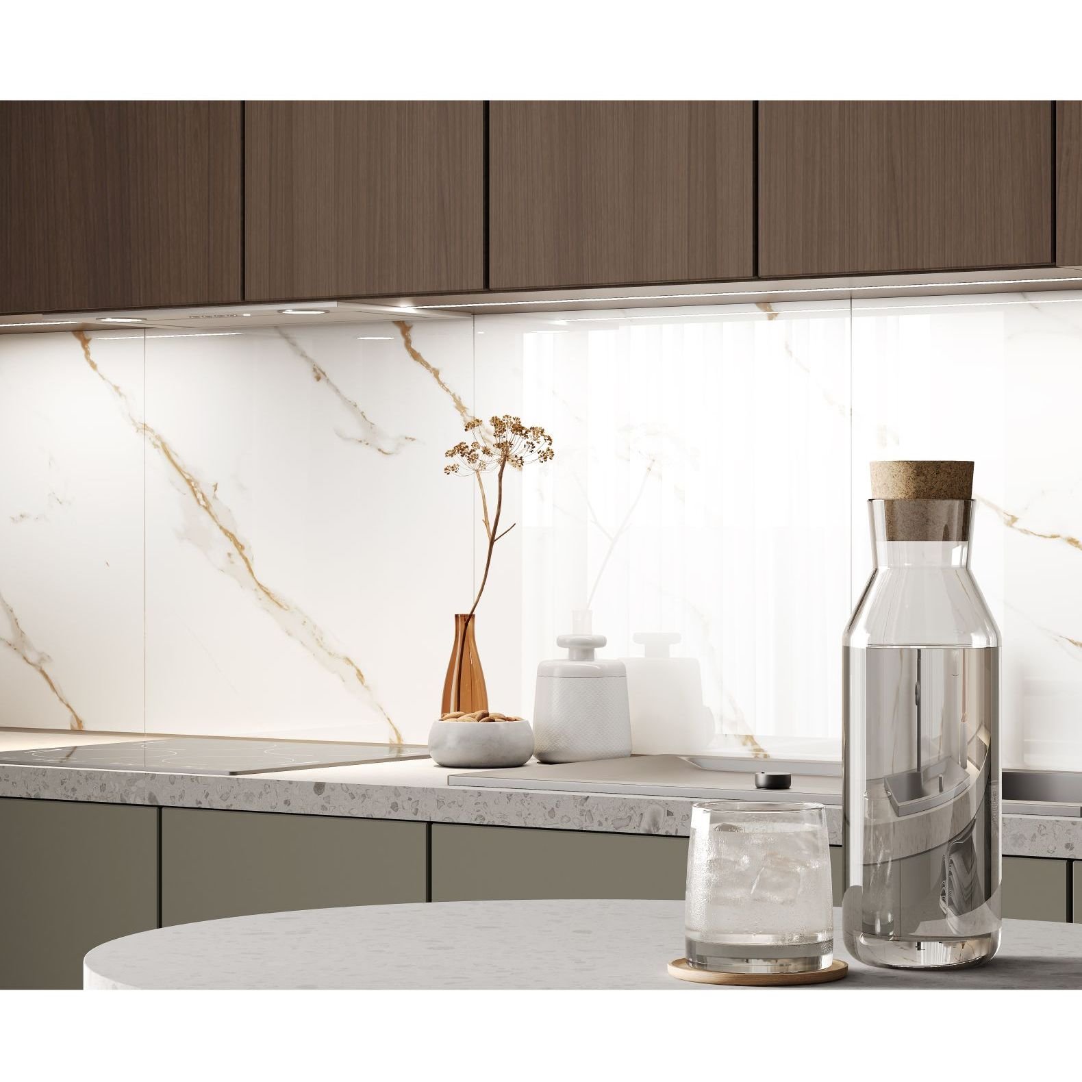 Керамогранит Ceradim (Керадим) Calacatta Sharp Gold белый 60х60 см полированный