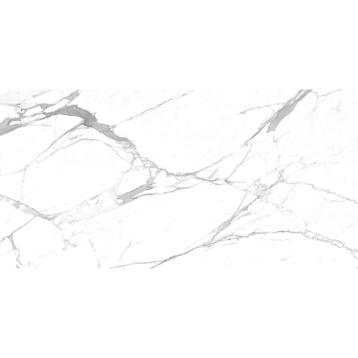 Керамогранит Ceradim (Керадим) Carrara Terrific Silver белый 60х120 см матовый