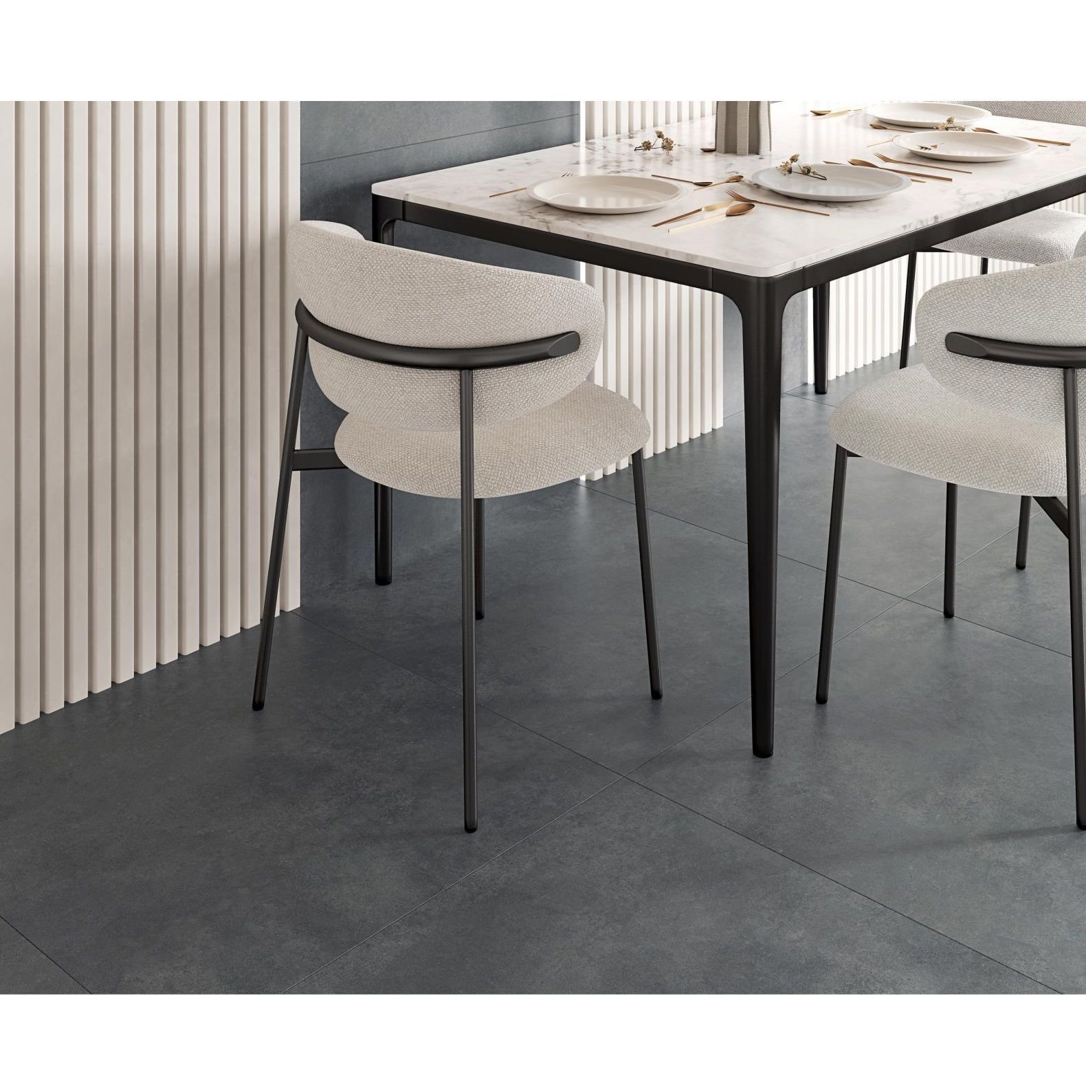 Керамогранит Ceradim (Керадим) Concrete Courage Graphite графитовый 80х80 см матовый