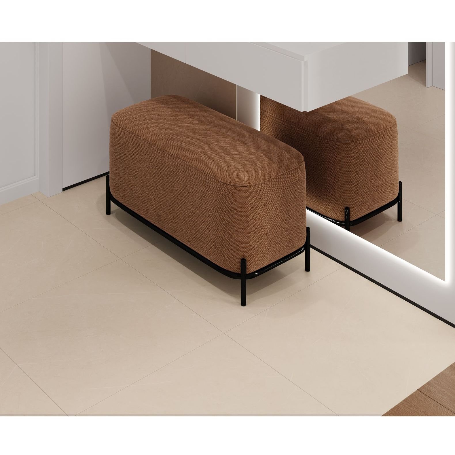 Керамогранит Ceradim (Керадим) Mramor Delight бежевый 60х60 см матовый