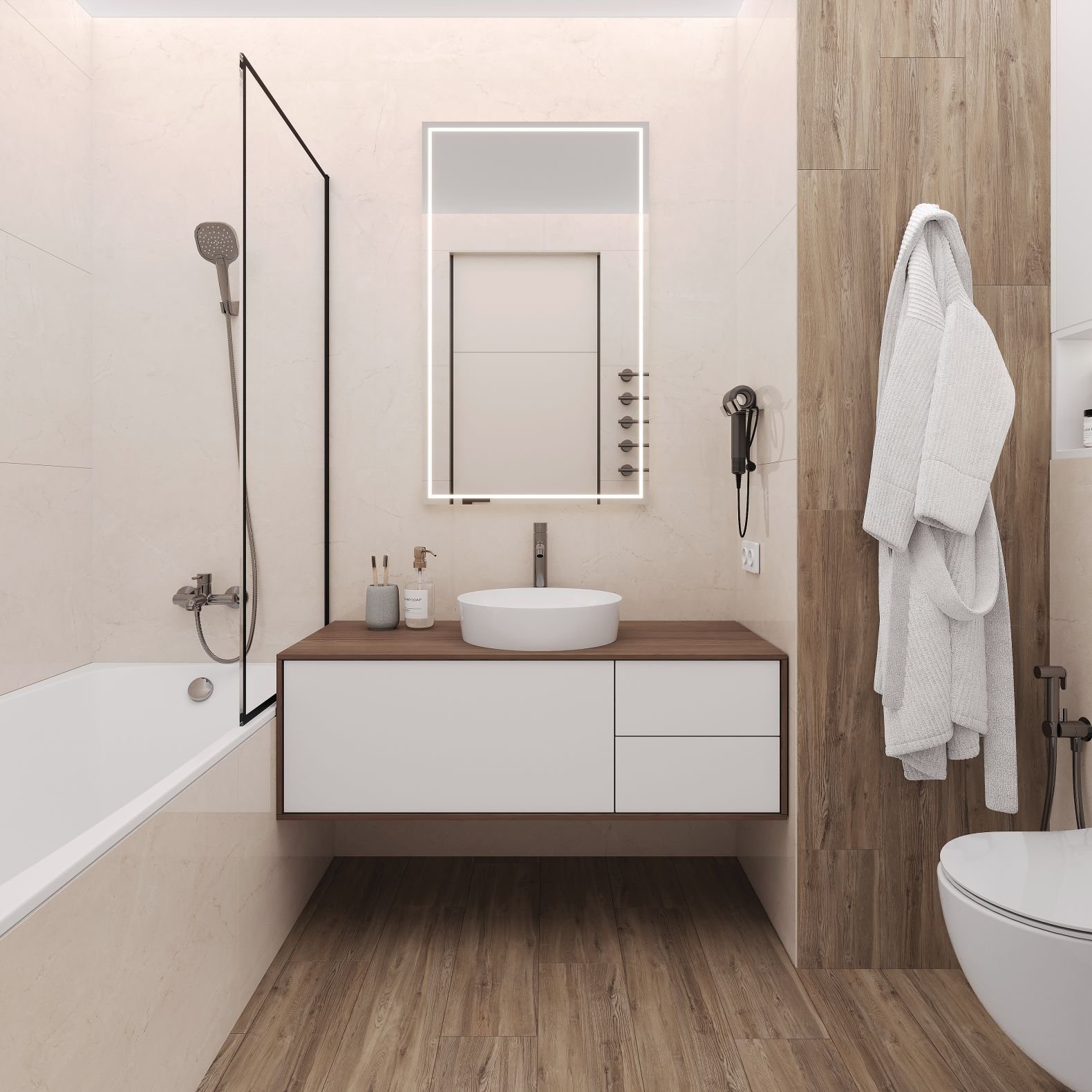 Керамогранит Ceradim (Керадим) Mramor Fancy Cream бежевый 60х120 см полированный