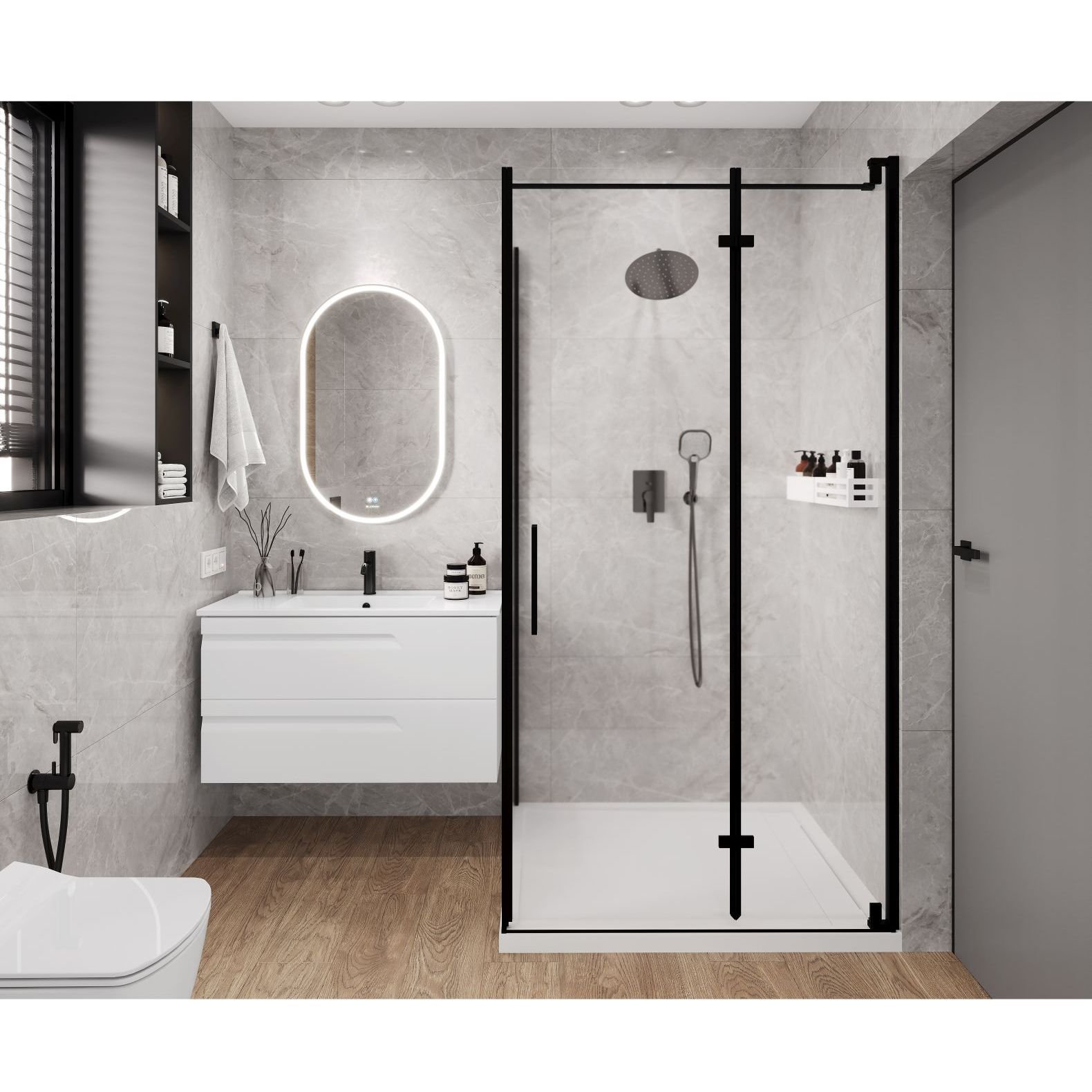 Керамогранит Ceradim (Керадим) Mramor Princess Grey серый 60х60 см полированный