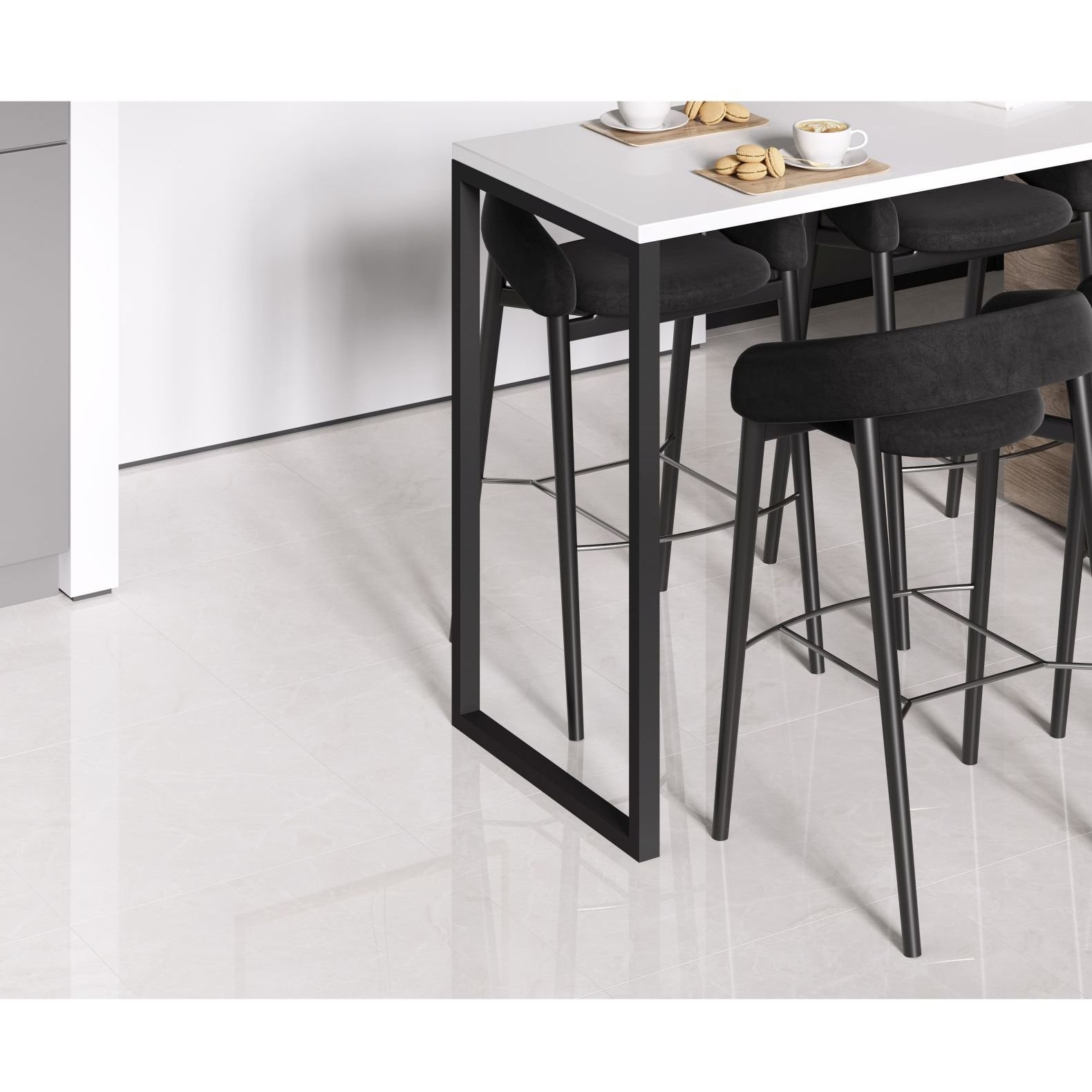 Керамогранит Ceradim (Керадим) Mramor Princess White серый 60х120 см полированный