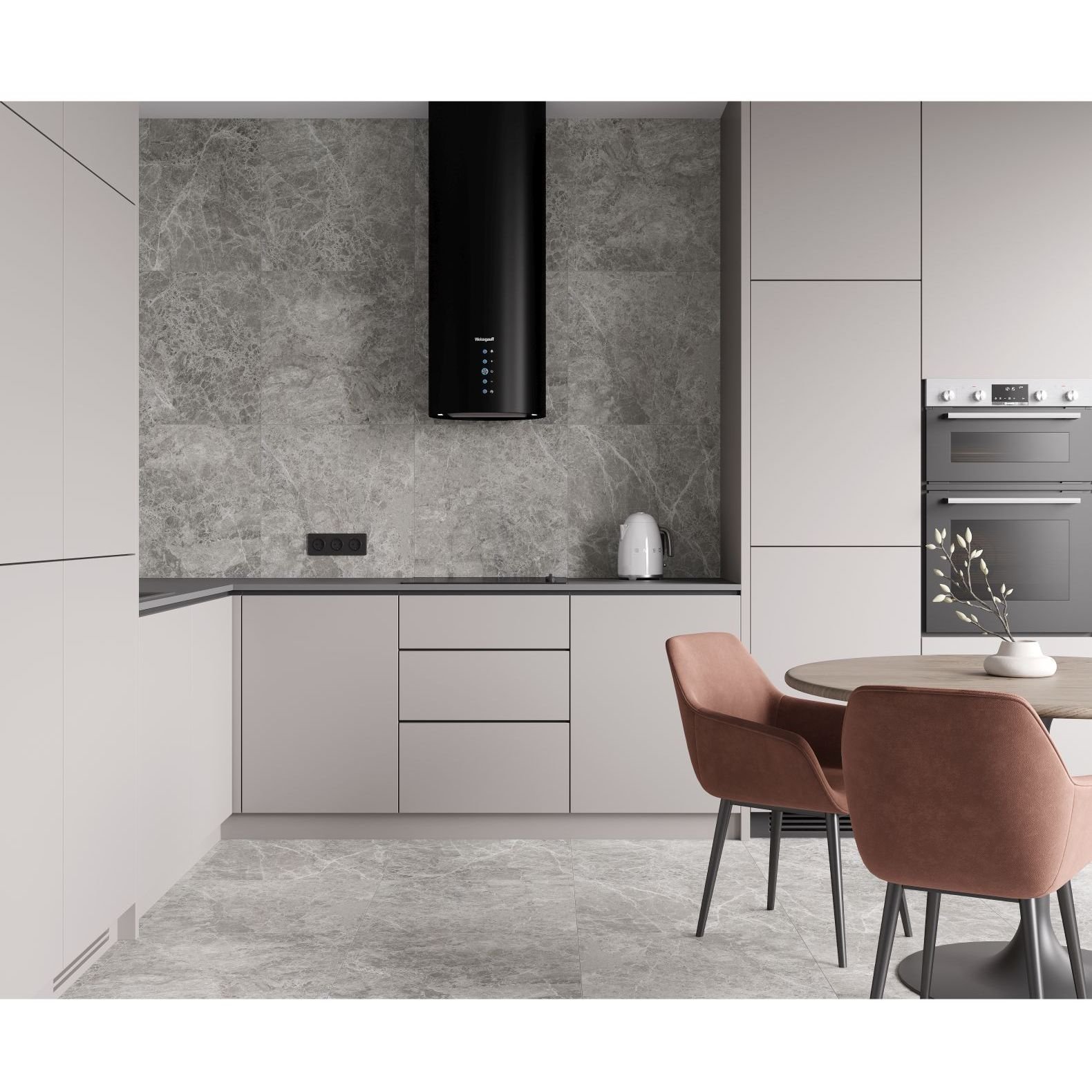 Керамогранит Ceradim (Керадим) Mramor Story Grey серый 60х60 см полированный