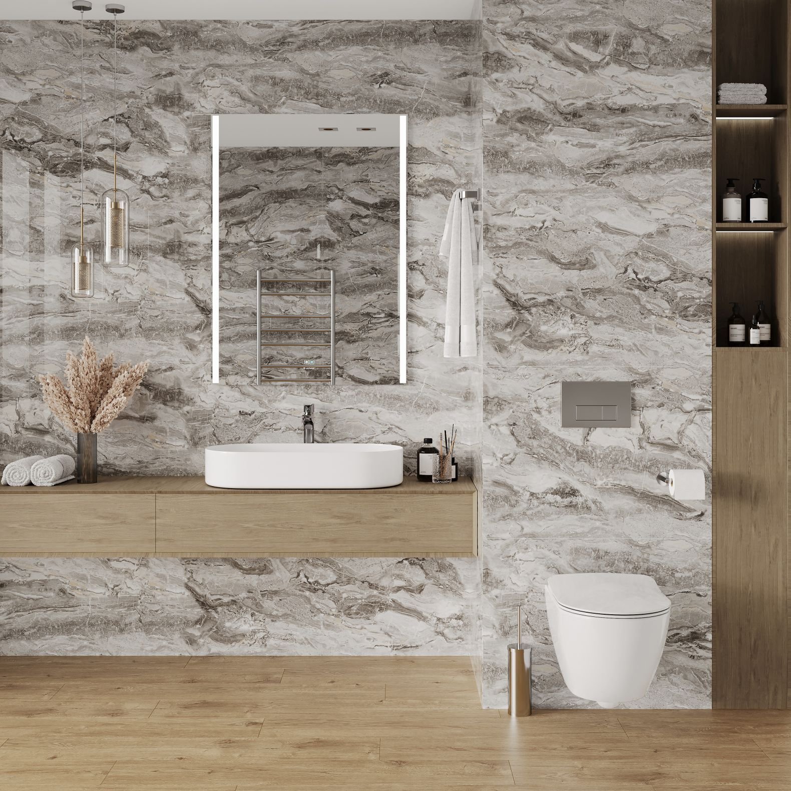 Керамогранит Ceradim (Керадим) Ocean Awesome Grey серый 60х60 см полированный
