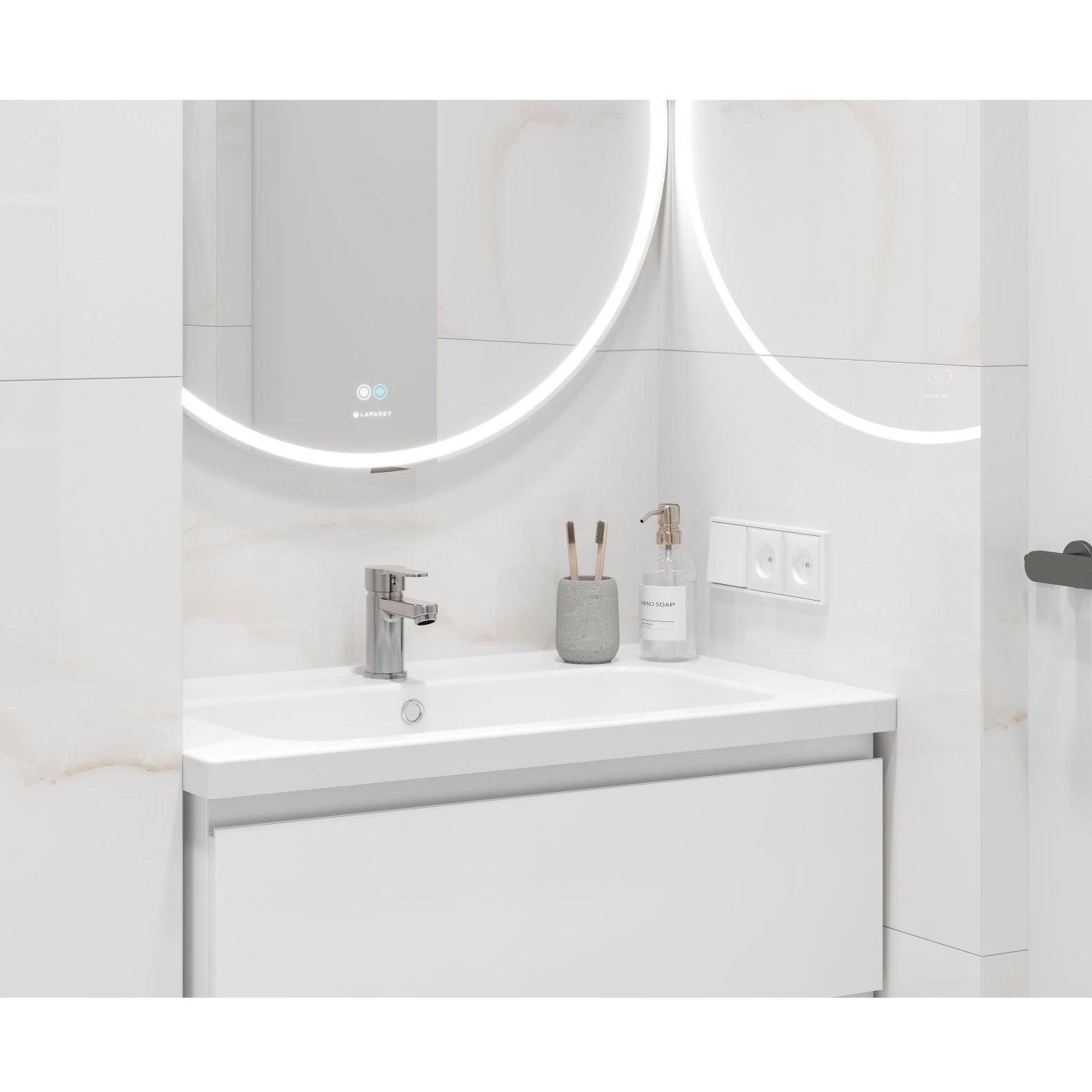 Керамогранит Ceradim (Керадим) Onyx Imperator White белый 60х120 см полированный