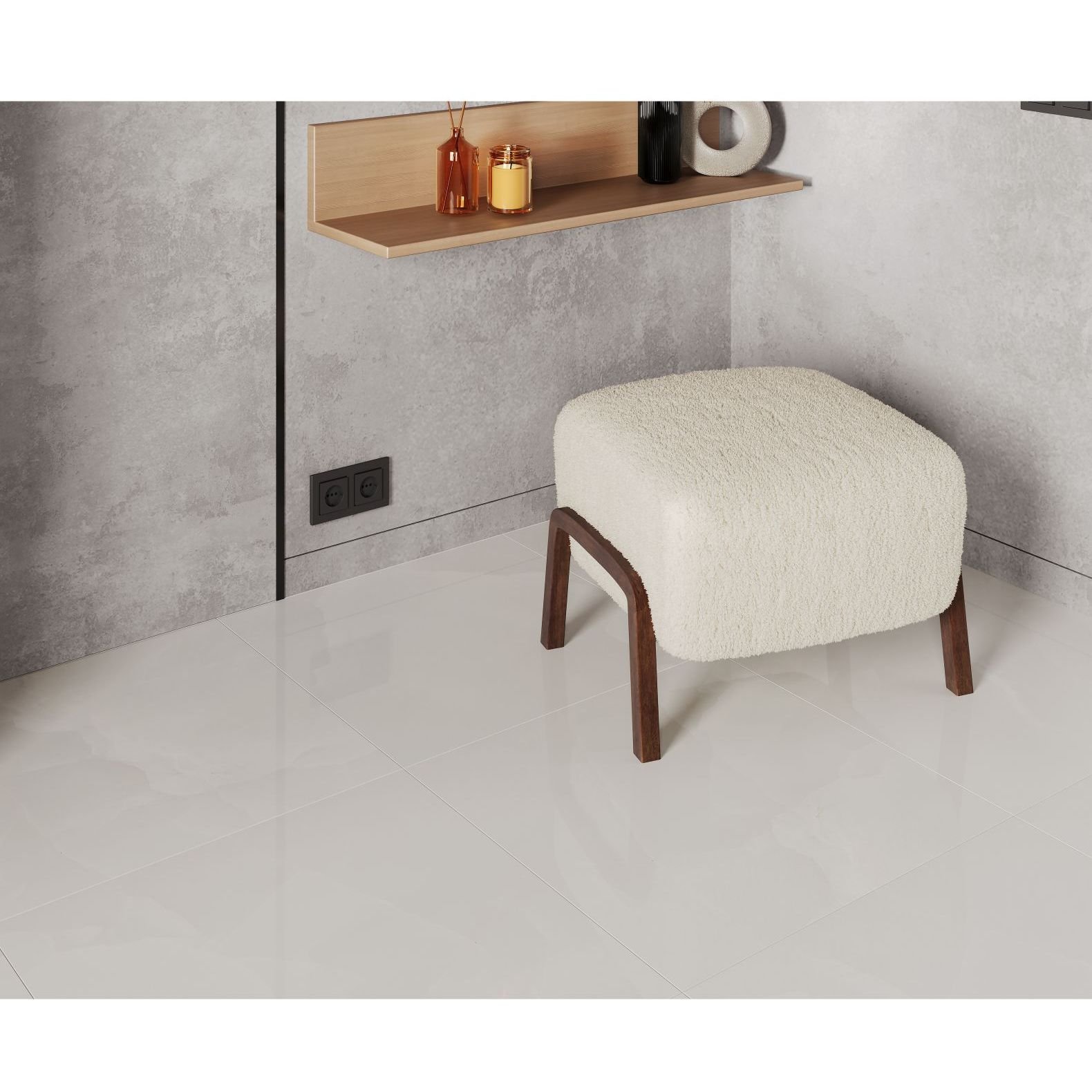 Керамогранит Ceradim (Керадим) Onyx Royal Cloud серый 60х60 см полированный